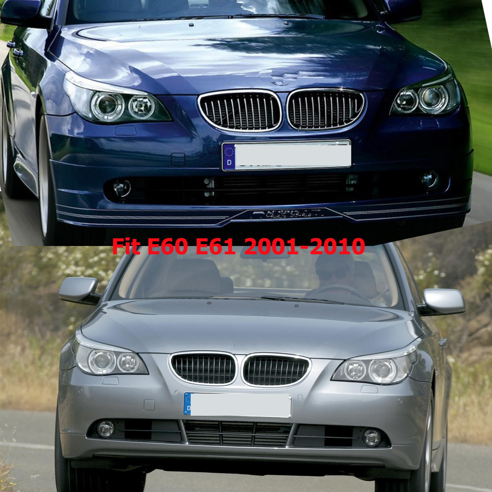 For 04-10 BMW E60 E61 5-Series M5 Style PP Side Skirts Panels