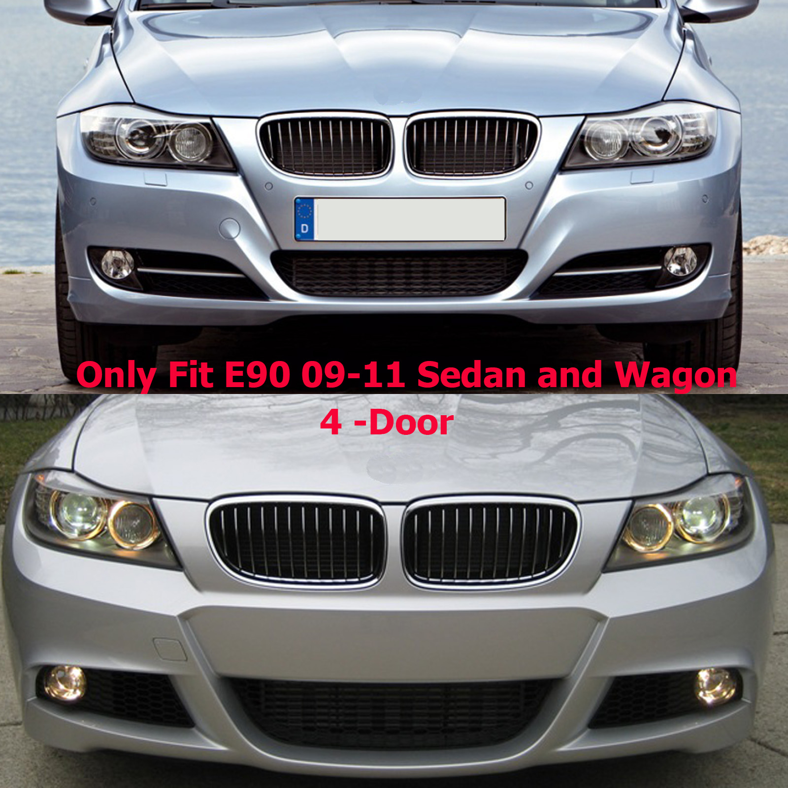 F80 M4 Style Look Front Bumper For BMW 3 Series E90 4DR 2008-2011 | eBay