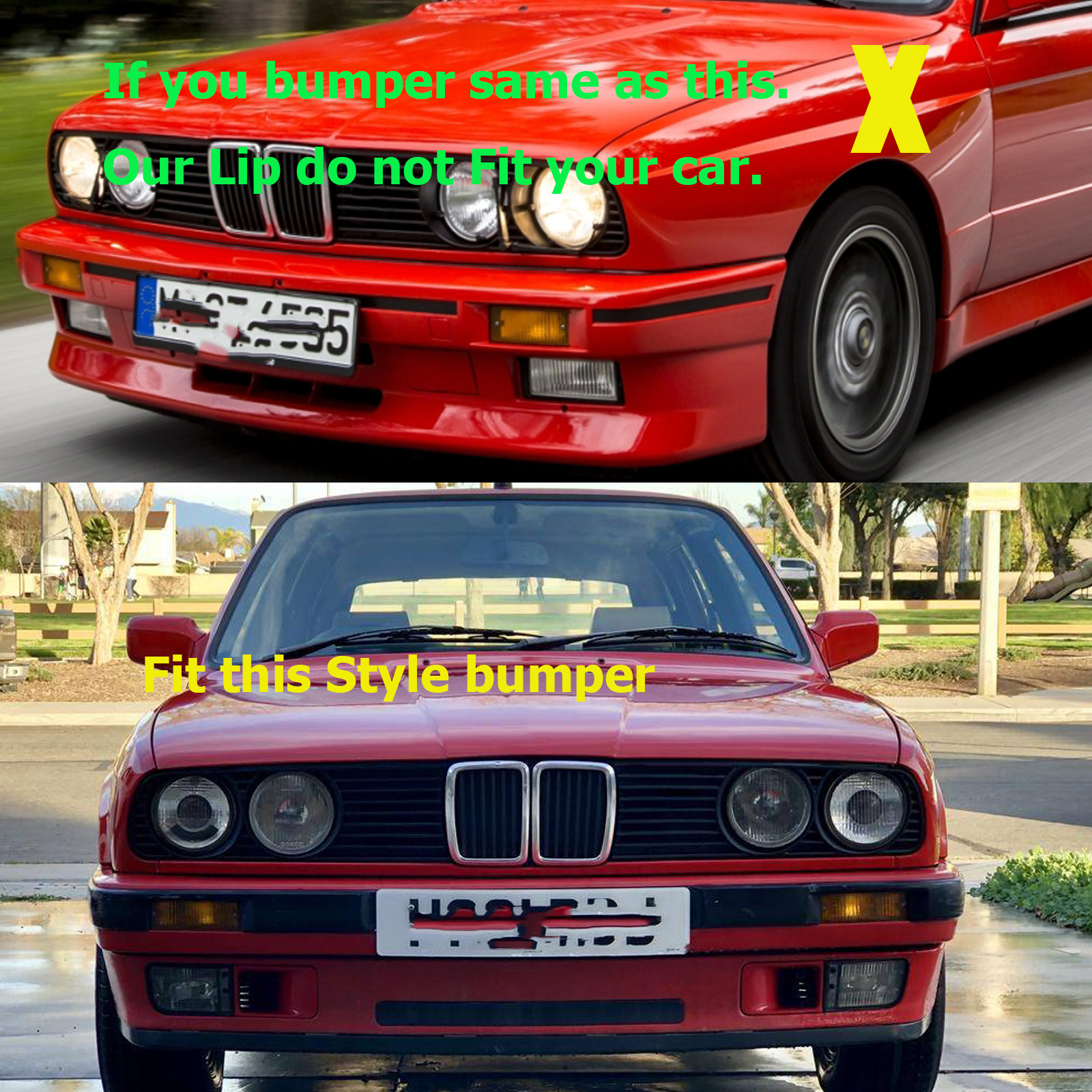 Fits 8492 BMW E30 MTech Style Front Lip Spoiler Lower Valance Unpainted eBay