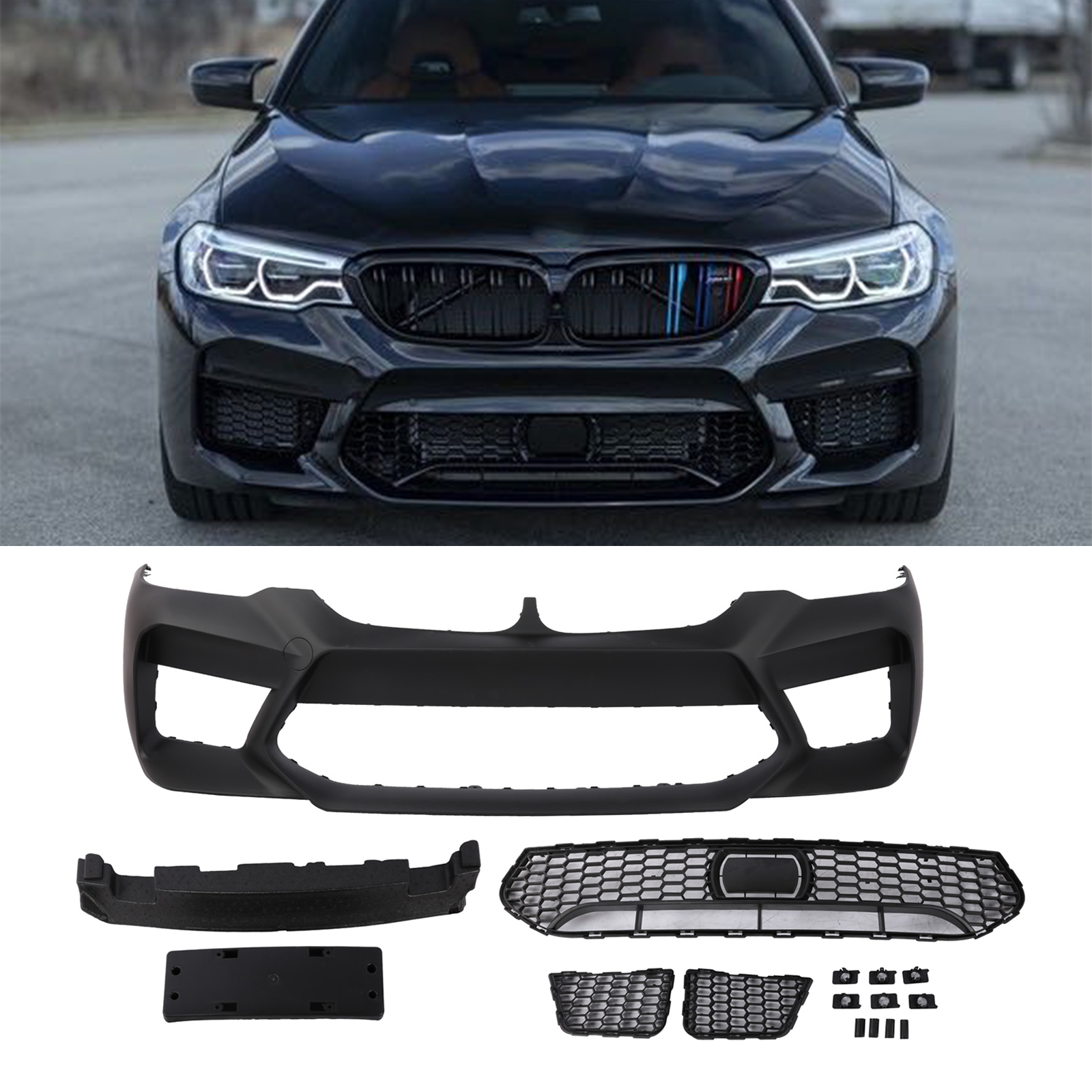 F90 Bumper W/O PDC For G30 BMW 5 Series 530i 530e 540i 2017-2019 