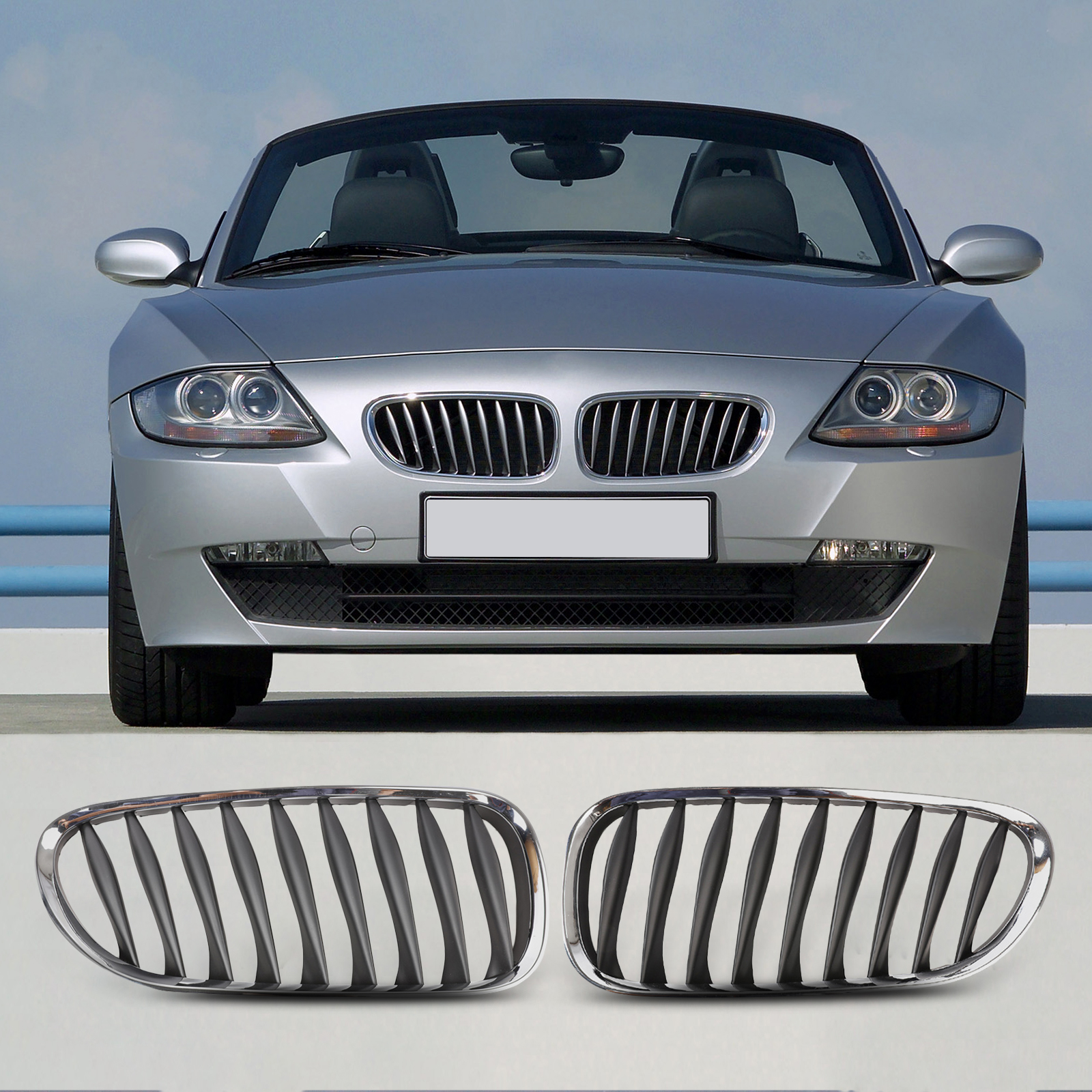 パーツ BMW Zseries E85 E86 E89 CPM Stainless-Lower-Mesh-Grille-