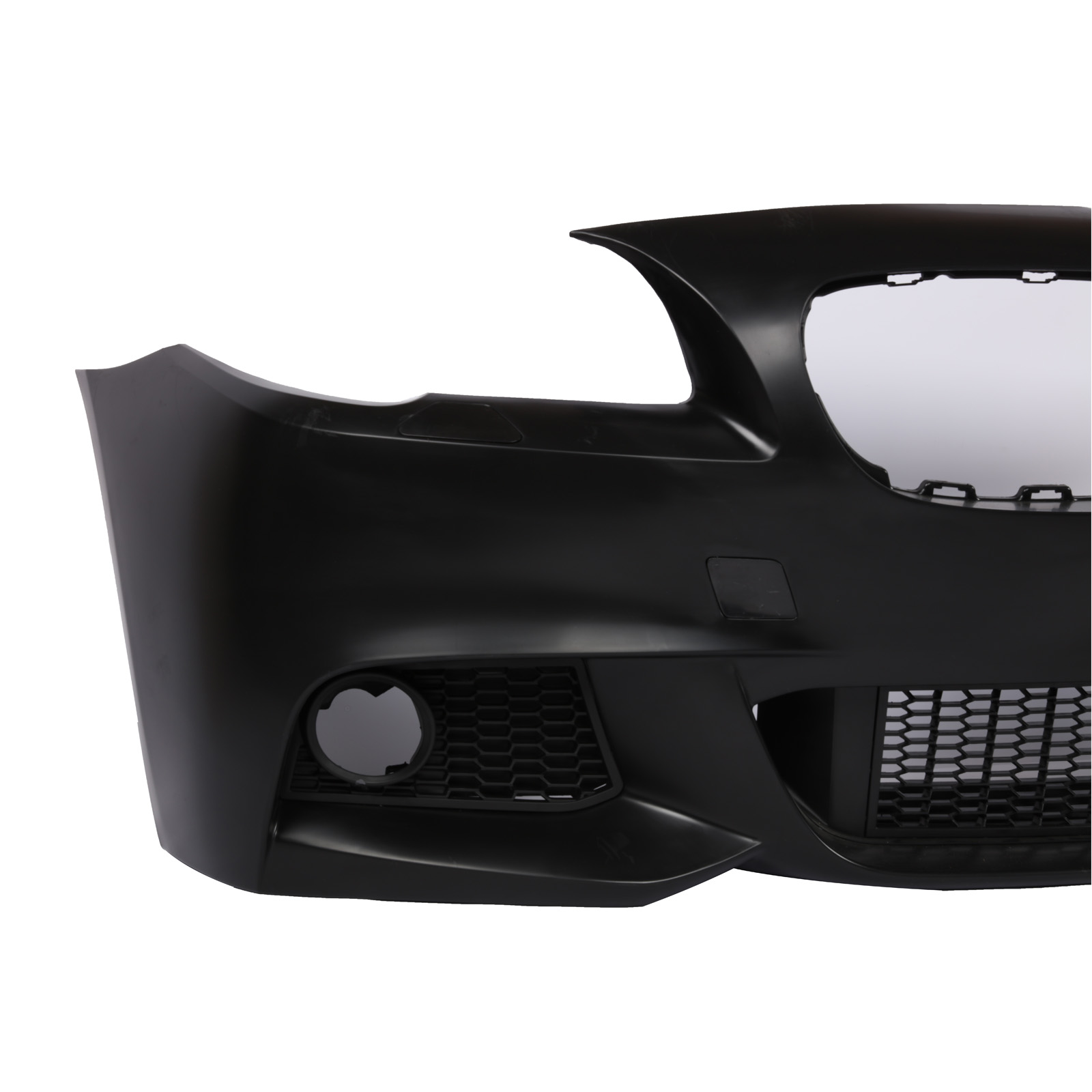 M5 Style Front Bumper Cover For BMW F10 5 Series Sedan 2011-2017 | Unpainted | With PDC Holes | No Fog Lights