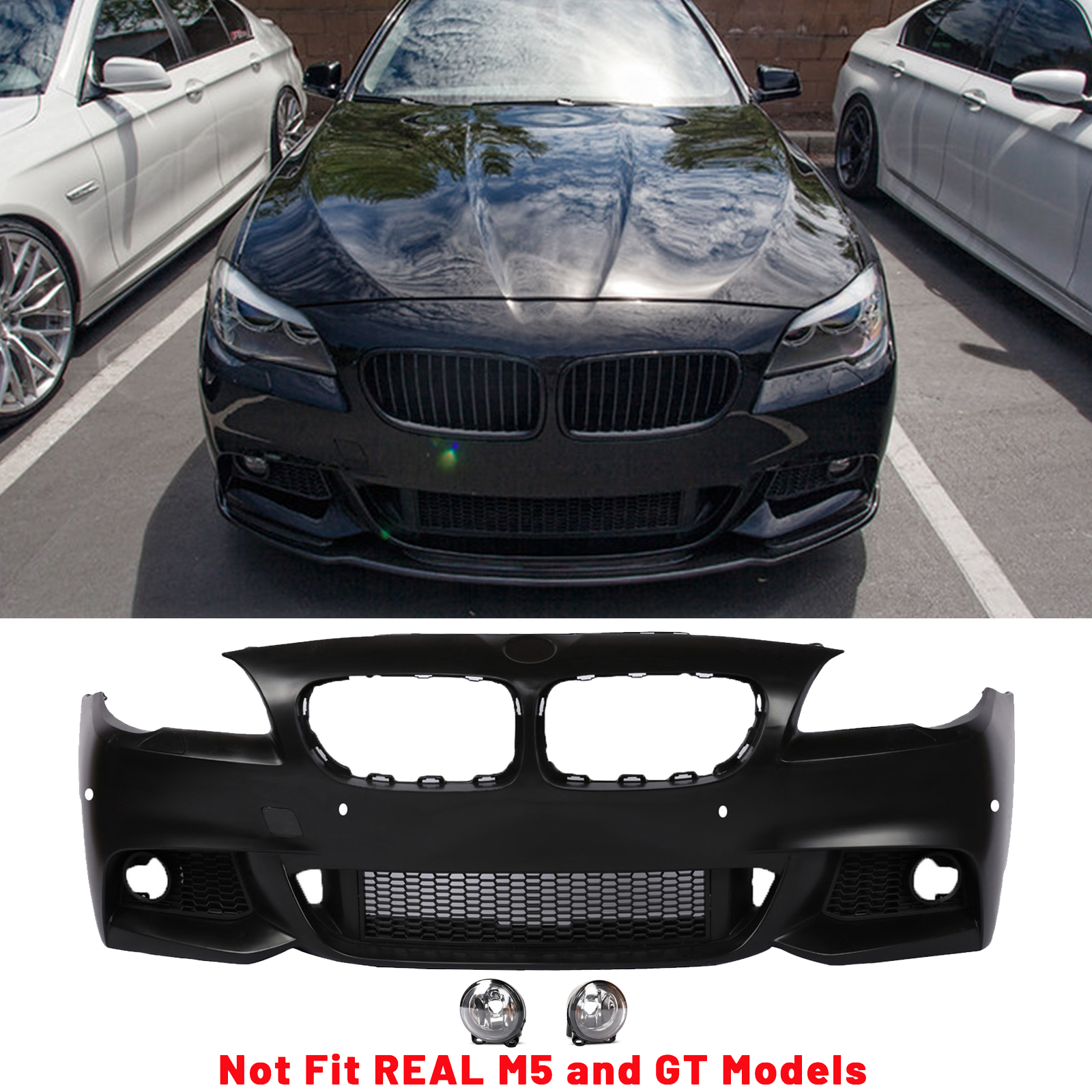 For BMW F10 MTECH MSPORT FRONT BUMPER KIT W/ FOG 11-17 F10 LCI