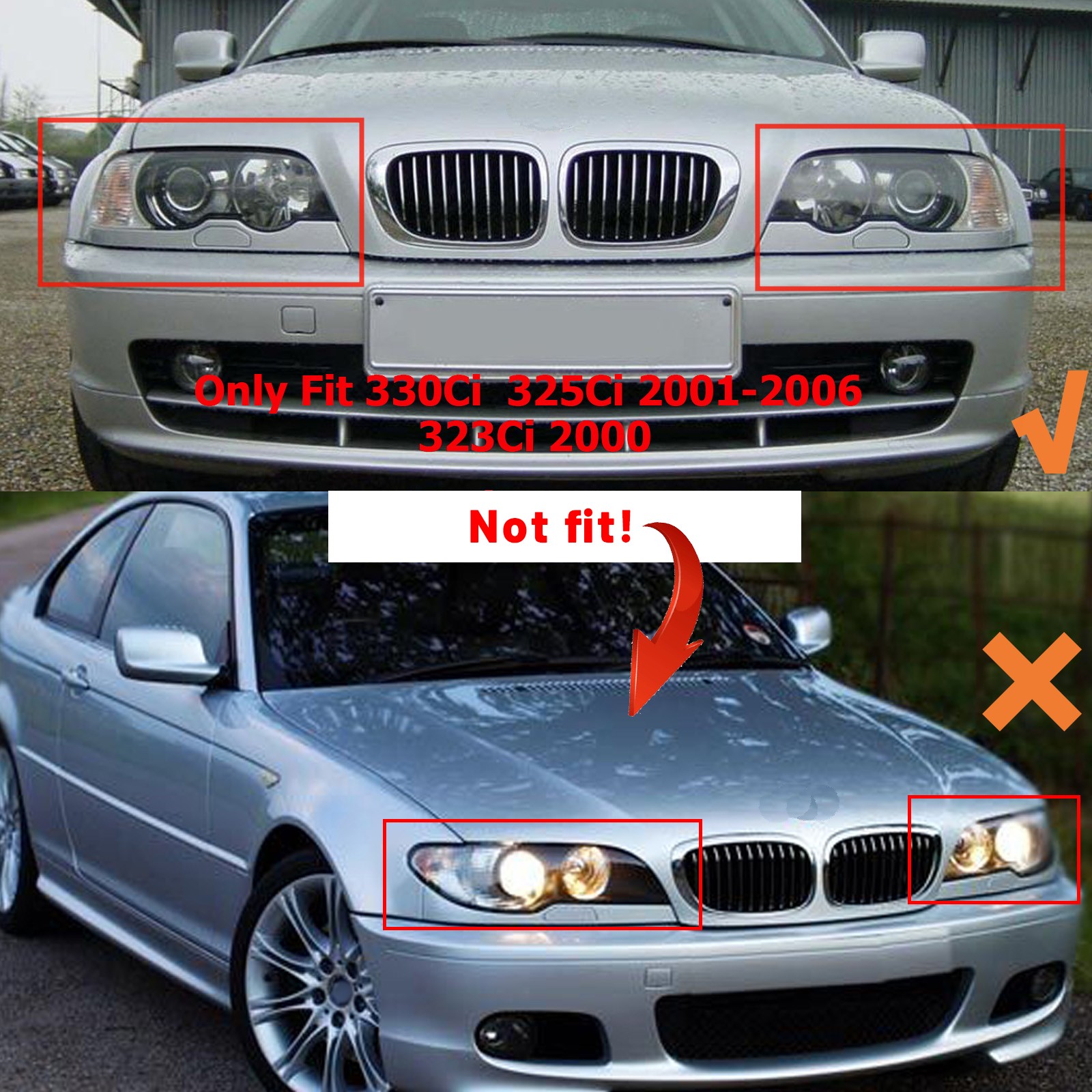 Front Bumper Assembly Fit M-tech Style For BMW 3-Series E46 2000
