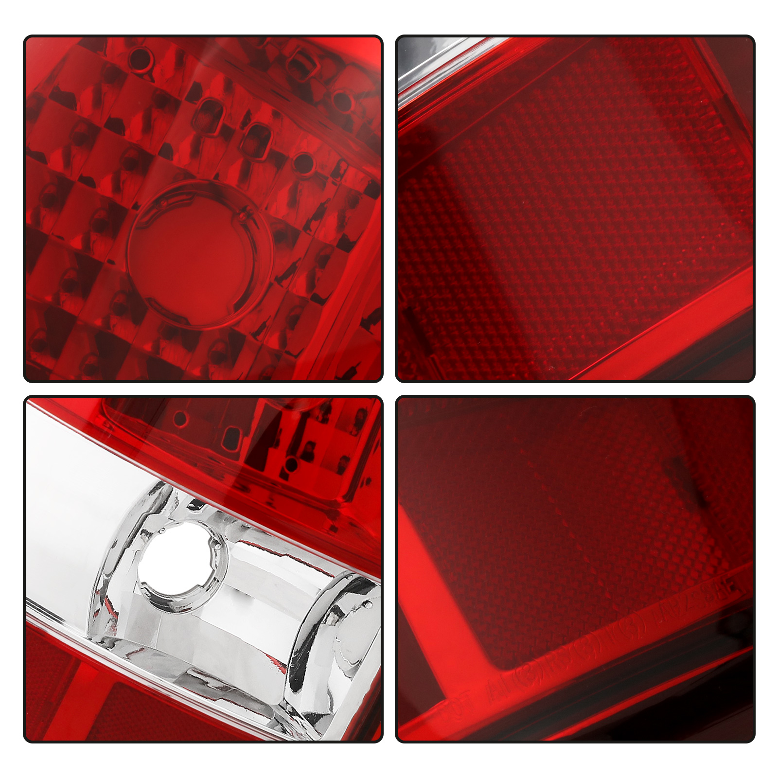 Nakuuly Tail Light Compatible With 2000-2006 Chevy Suburban 1500 2500 Tahoe GMC Yukon XL Denali Driver And Passenger Side Taillights Red Clear Rear Brake Lamp W/O Bulbs Harness - Foto 9