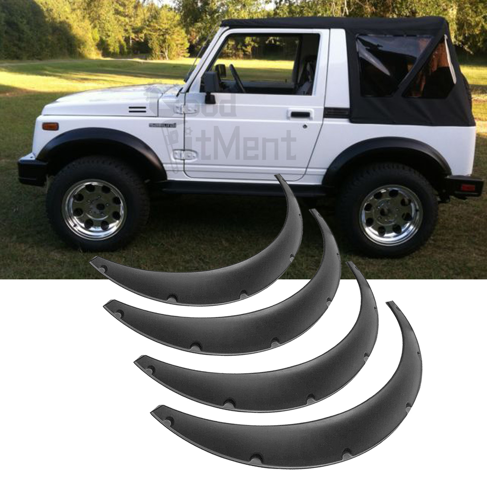 Inner Fender Flare Wheel Arch Extension Set For Suzuki Samurai SJ410 SJ413 – AEspares