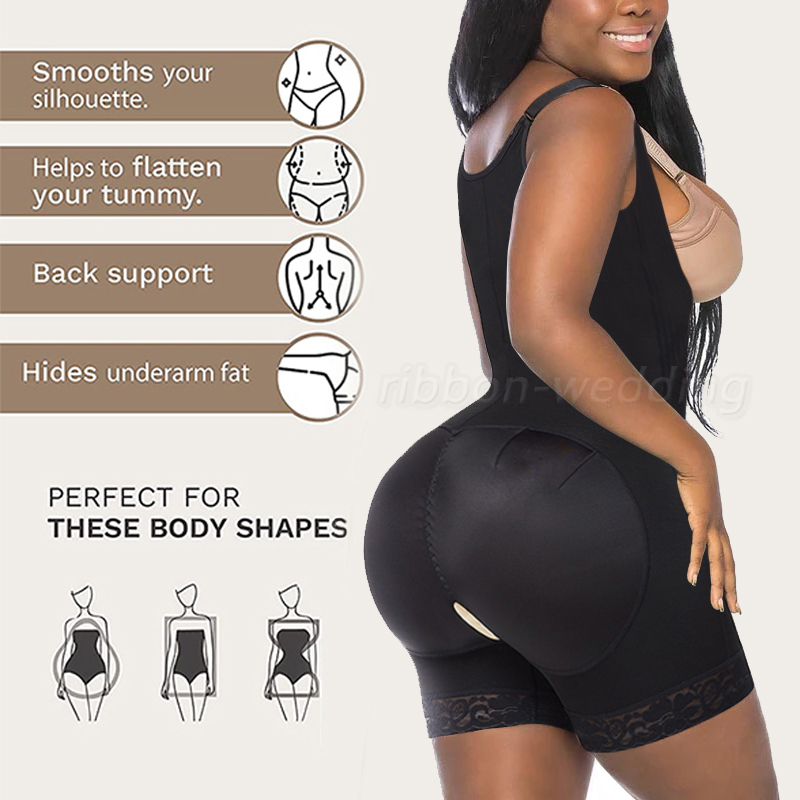 Fajas Colombianas Levanta Cola Post Surgery Long Body Shaper