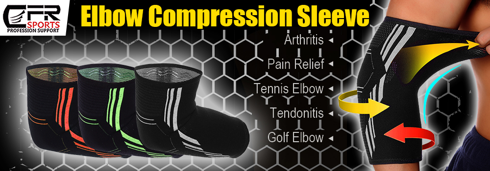 elbow brace tendonitis tennis arm compression sleeve women men wrap weightlifting pad golf guard