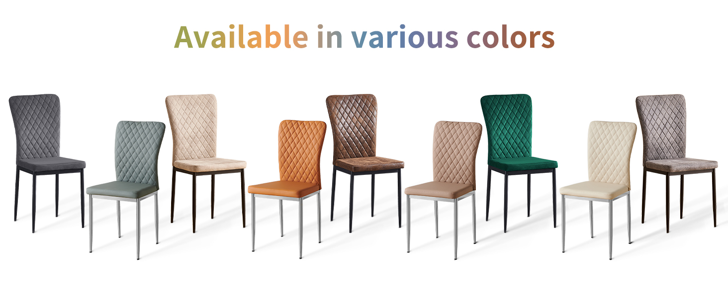 Brown high back dining chairs