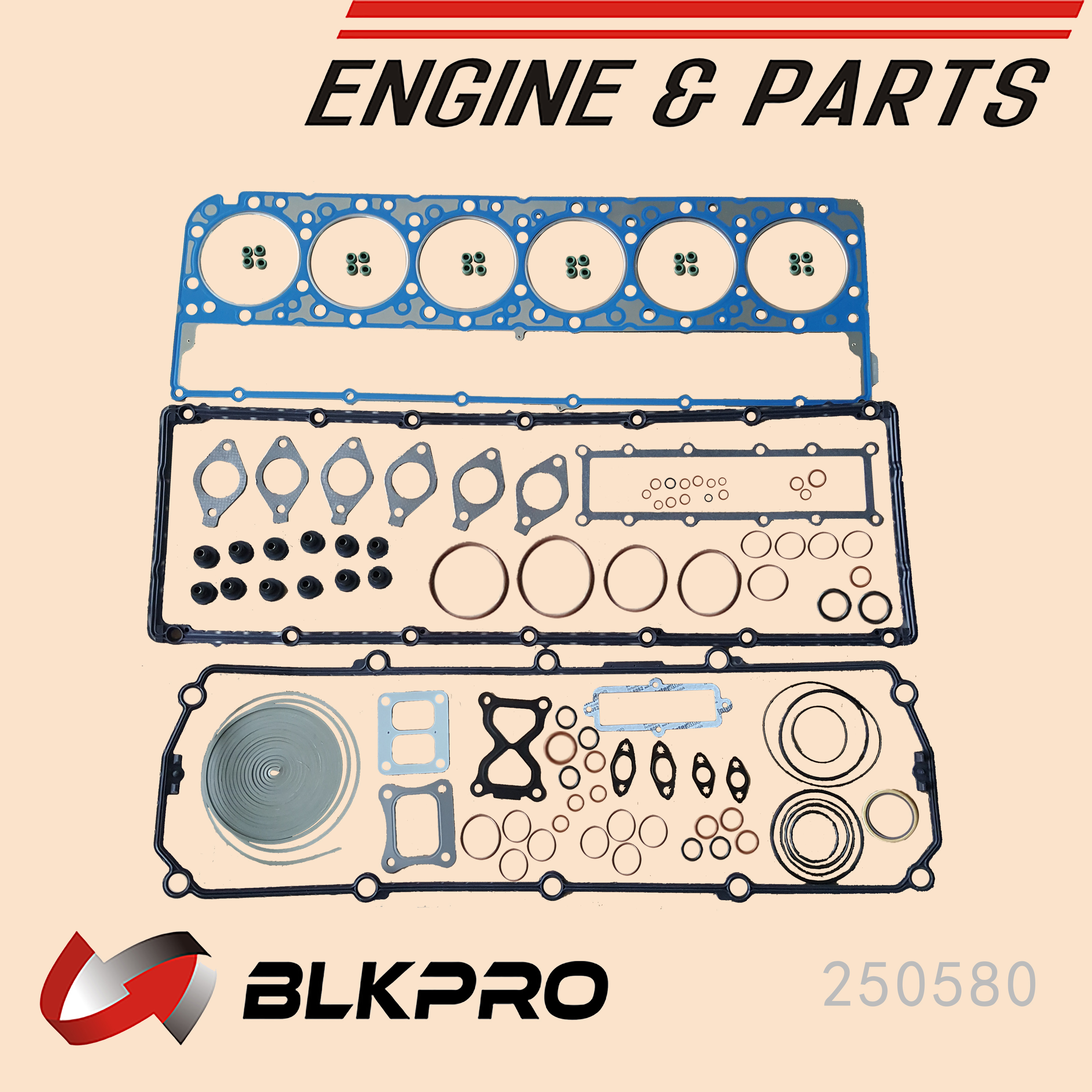 Cylinder Head Upper + Lower gaskets Seal Oil Set Crankshaft For Caterpillar C13 eBay