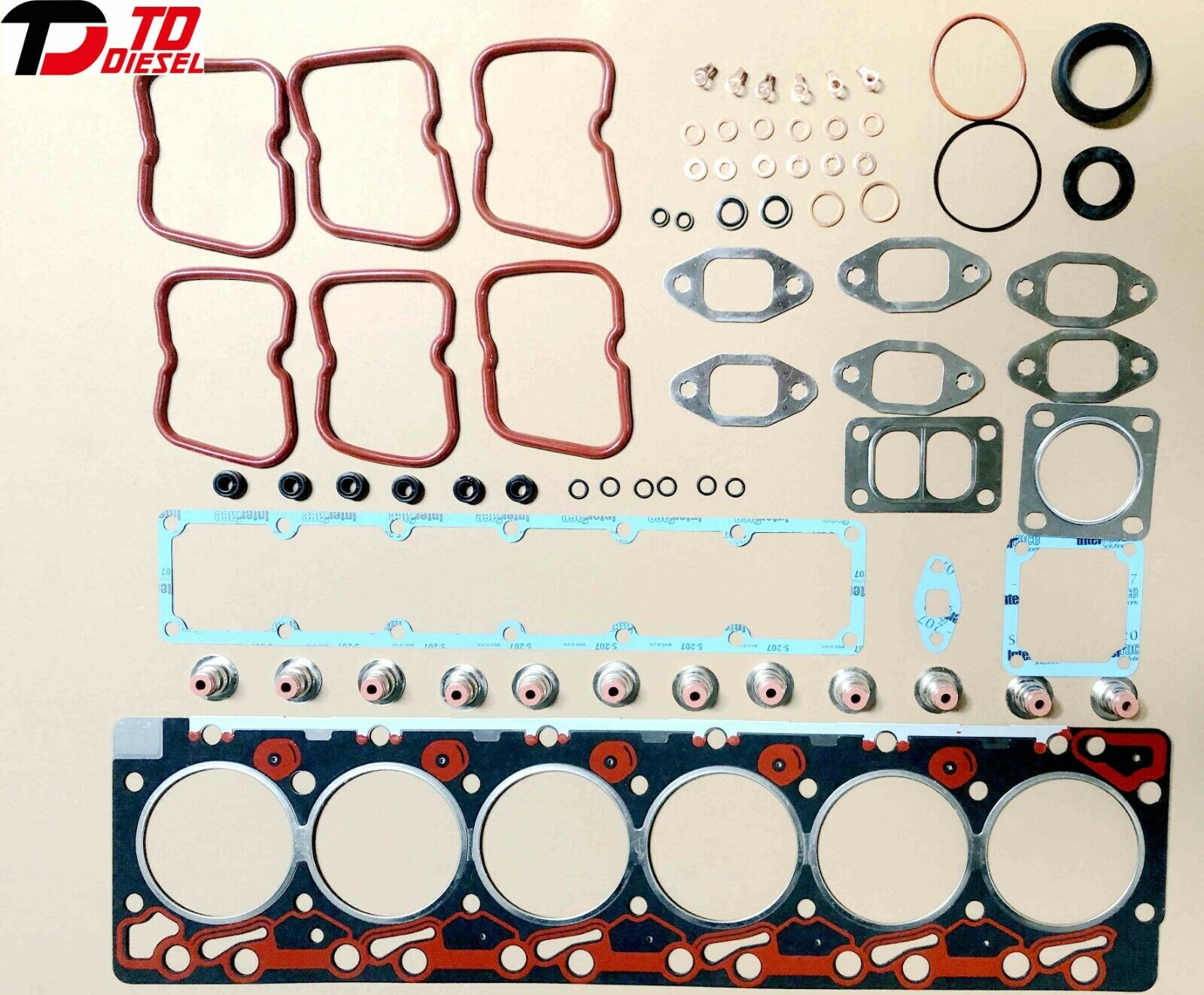 Upper Head Gasket Gaskets Set Kit for Dodge Ram Cummins 5.9 5.9L 12V 89