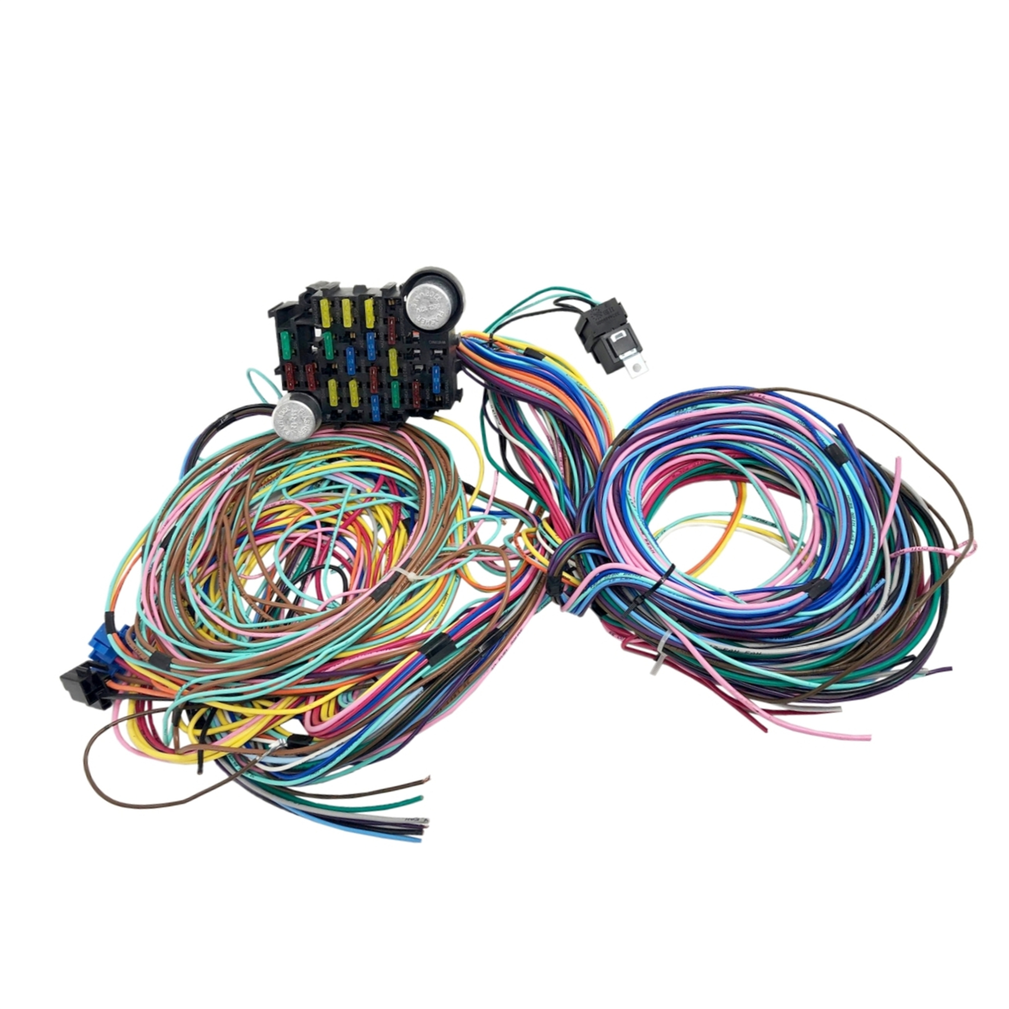 Wire Harness Universal Wiring Kit 22 Circuit 18 compatible for