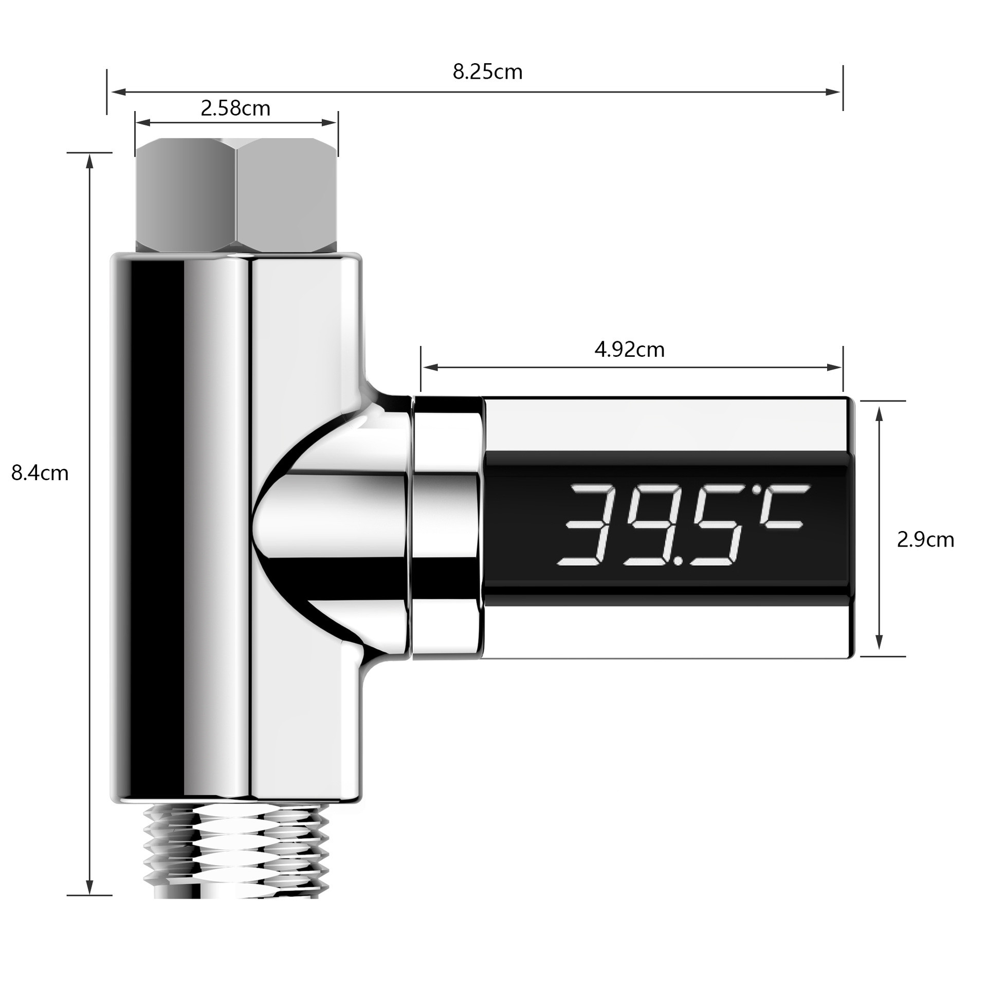 3000W 360°LED Temperatur Digitalanzeige Elektrisch Wasserhahn Schnelle Heizung