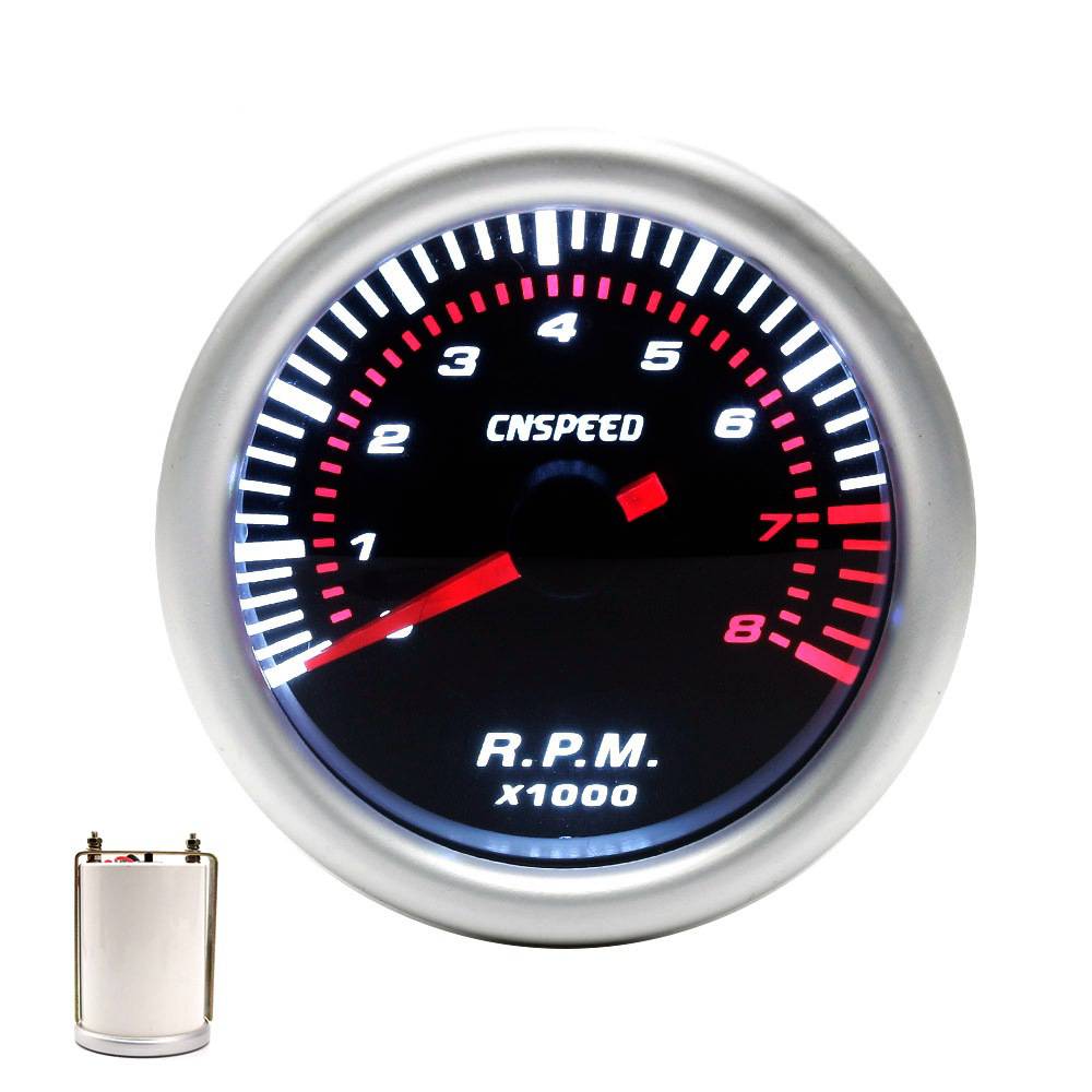 1Pcs Universal 2/'/' 52MM Car Digital LED Tachometer Tacho Gauge Meter Pointer RPM