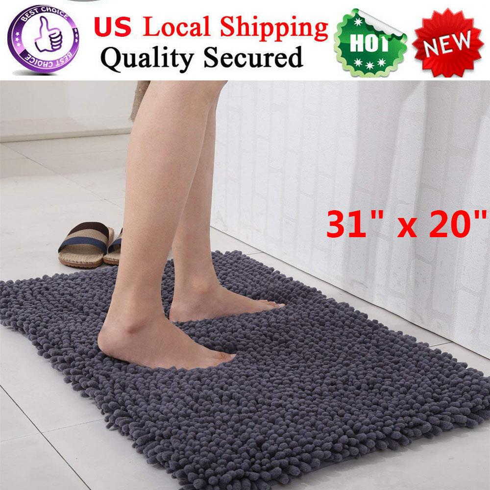 Home Garden Bathmats Rugs Toilet Covers Soft Bath Mat Bathroom Rugs Non Slip Absorbent Fast Drying Carpet 20 X 30