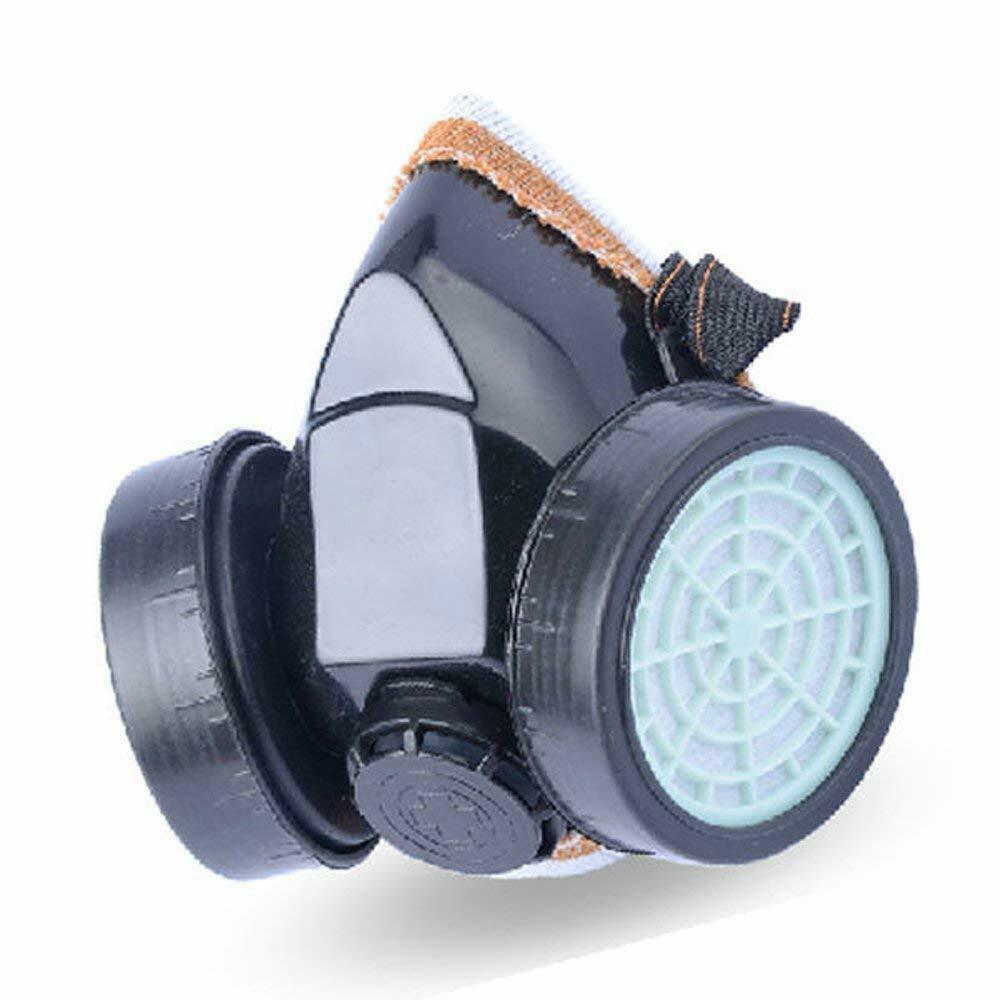 Emergency Survival Safety Respiratory Gas Mask 2 Dual Protection Filter ...