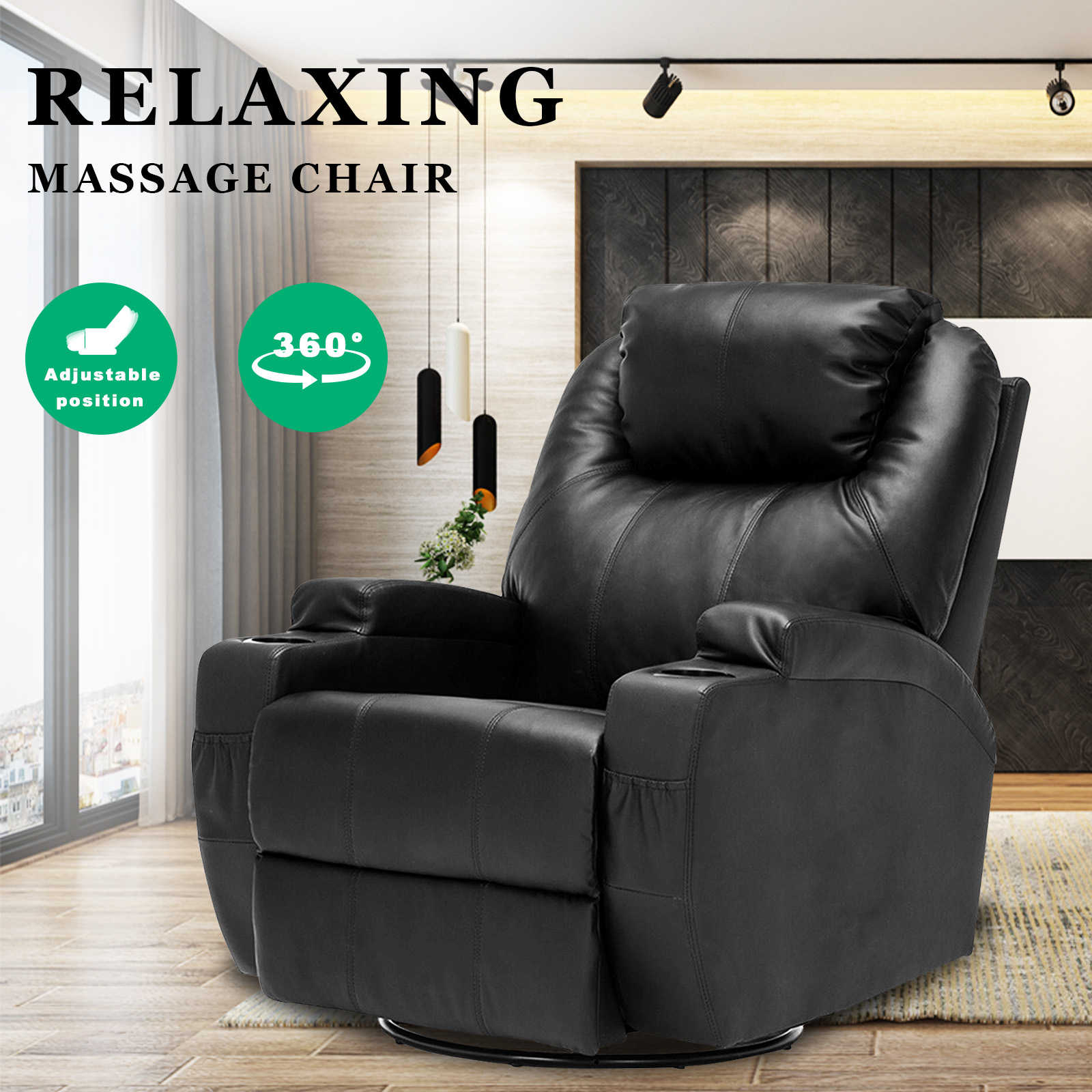 Electric Mage Chairs Recliner Chair Lounge Swivel Heated Sofa Mage Chairs Recliner Chair Lounge