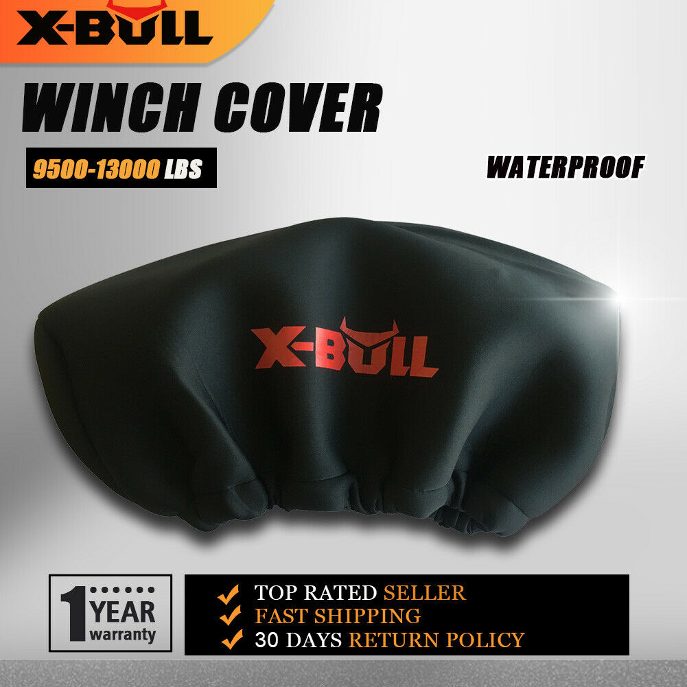 Details About X Bull Waterproof Winch Cover Soft Dust Cover Fit 9500 13000lbs Winch Accessory