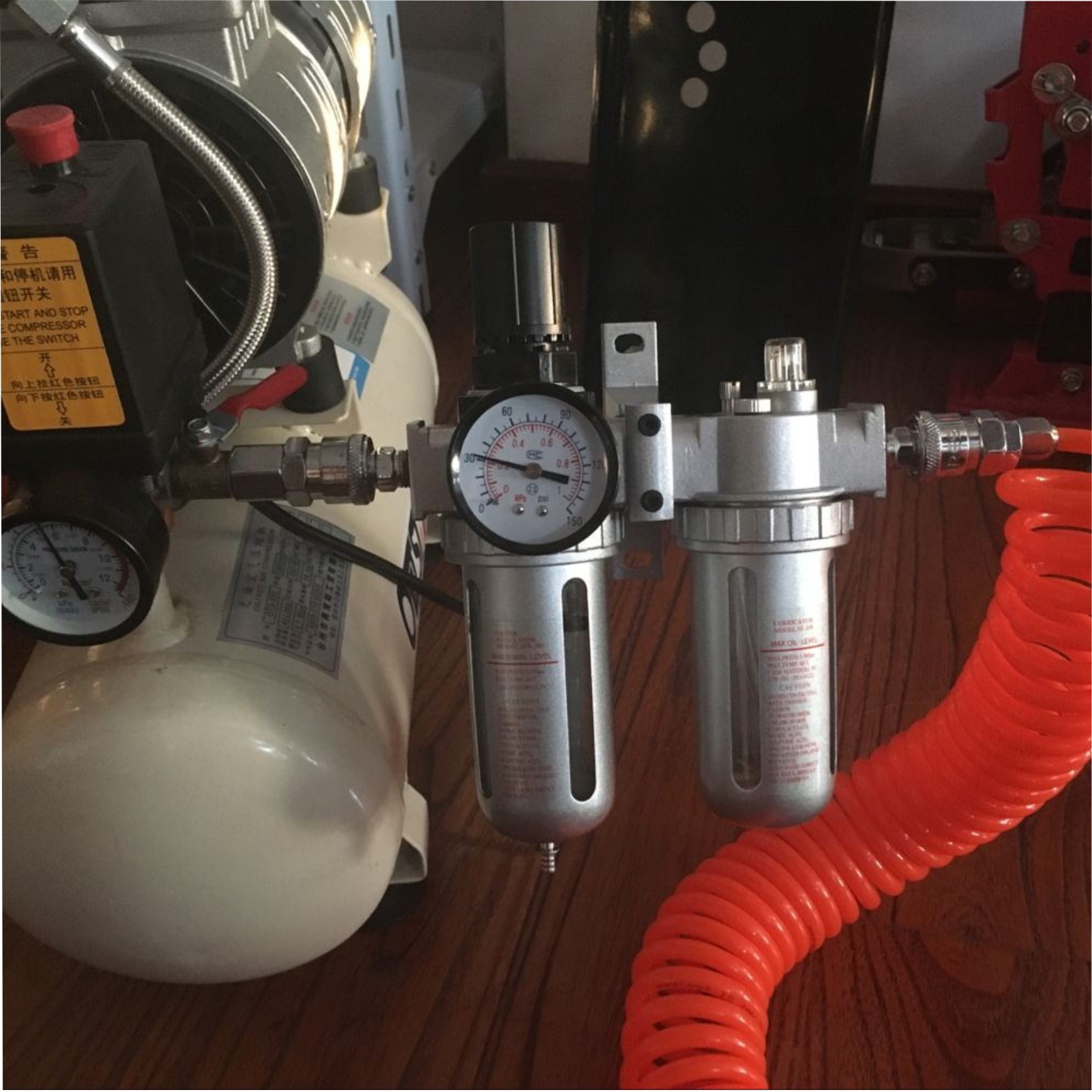 XBULL Air Compressor Moisture Filter Water Trap Filter Regulator Mount
