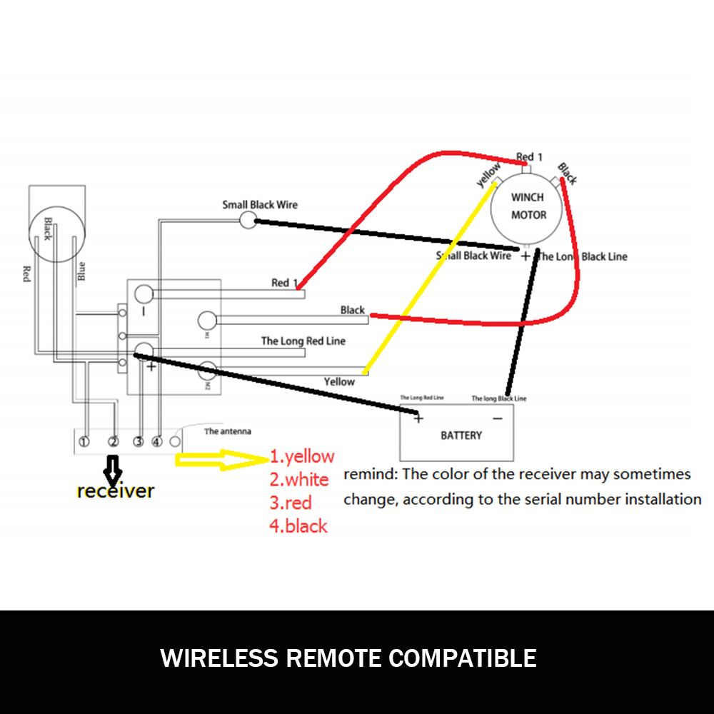 X-BULL Winch Solenoid Relay 12V 500A Wireless Winch Remote Control 12