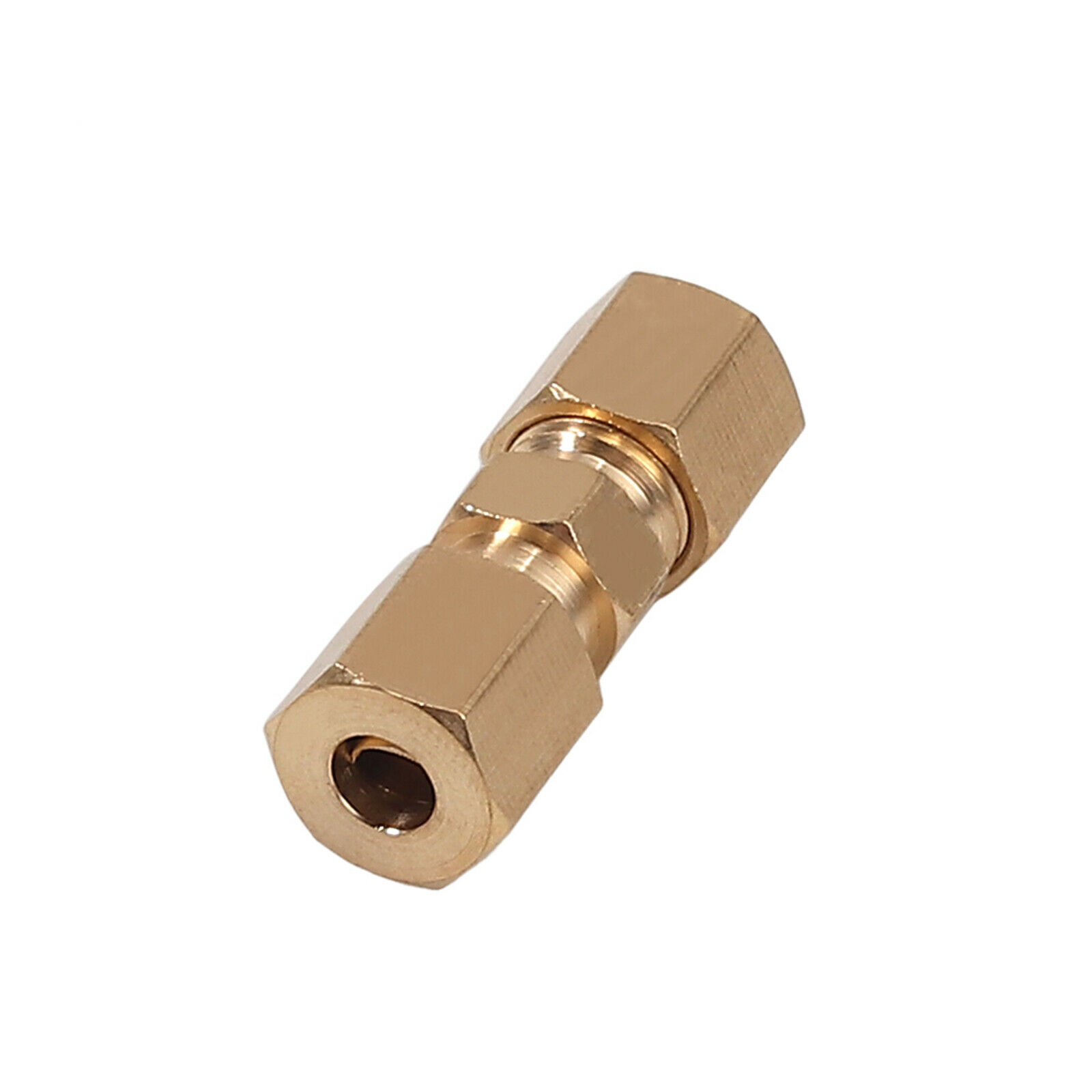 10 PCS Straight Brass Brake Line Compression Fitting Unions For OD