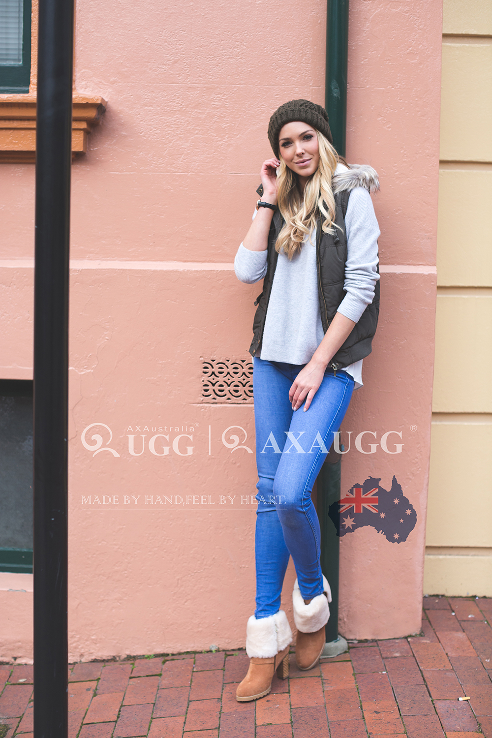 AXAustralia UGG Boots Womens High Block Heel Premium AXAustralia UGG Boots Womens High Block Heel Premium