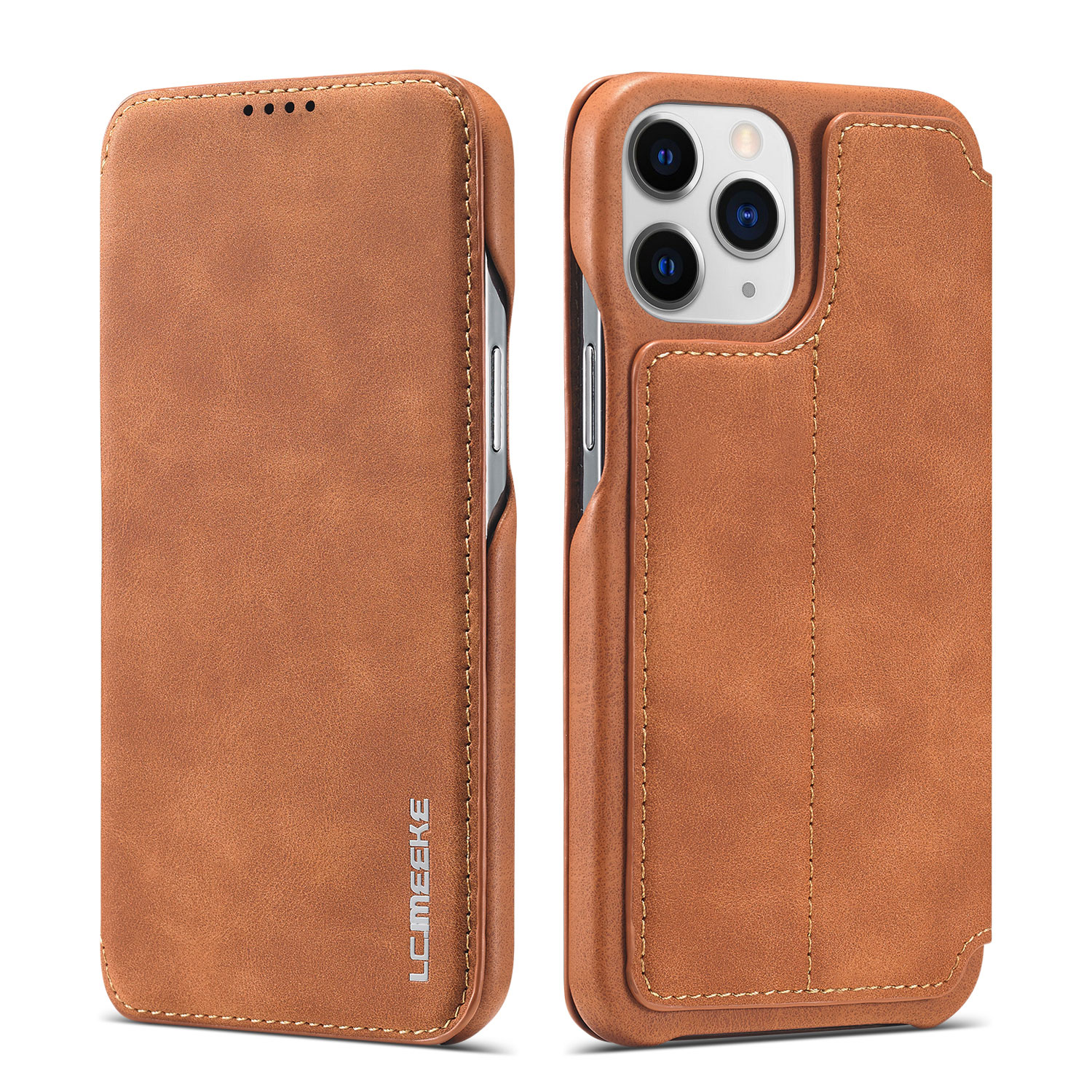 Luxury Leather Magnetic Flip Case For iPhone 17/Pro Max/iP16 15