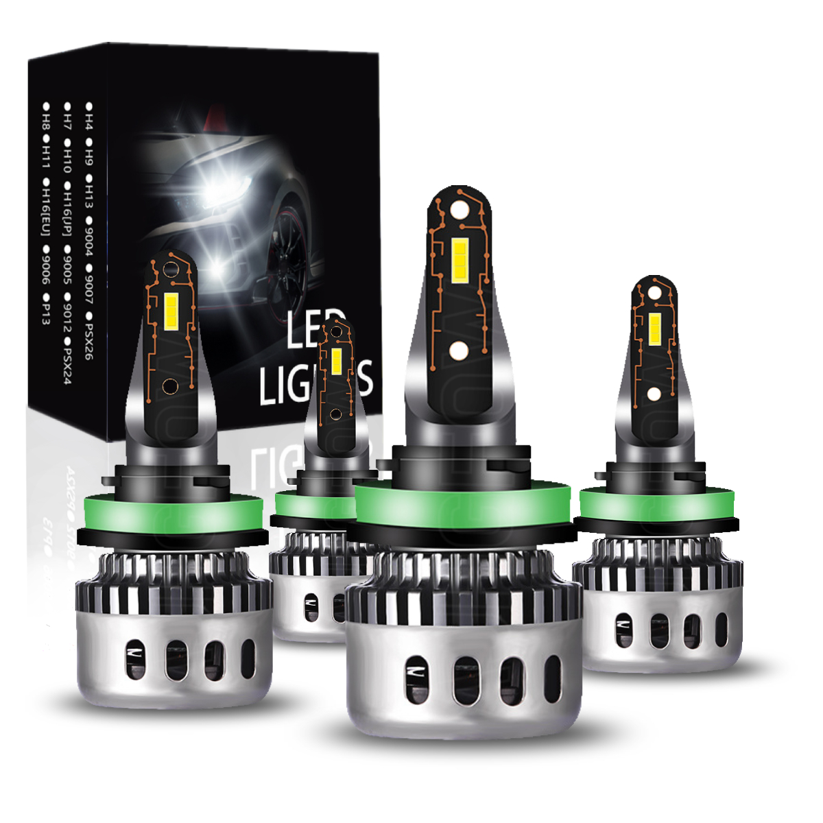 Super Bright Truck Lights LED Headlight Bulbs Kit For 2020-2025 Chevy ...