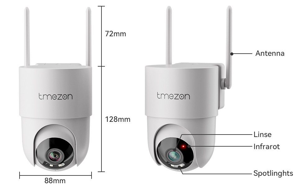 WTW 10CH 12インチ Wi-Fi NVR 1TB 防犯カメラ 無線式 12インチモニター一体型Wi-Fi NVR 10chモデル