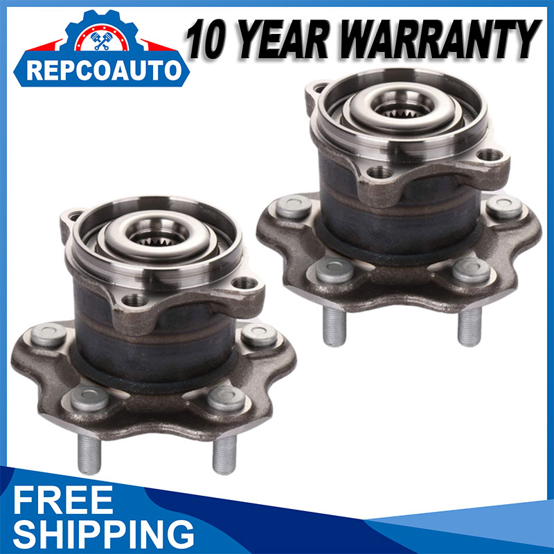 AWD Pair Rear Wheel Bearings Hubs for 2008-2013 Nissan Rogue 2011-2014 ...