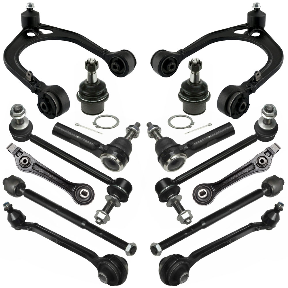 thumbnail image 2 of 8pc Front Suspension Kit For 2007-2010 Dodge Charger – Upper Control Arms, Tie Rods & More 2 of 6