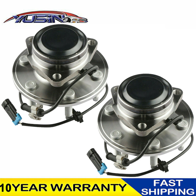 2 Front Wheel Bearing Hubs For Chevy GMC Silverado Sierra