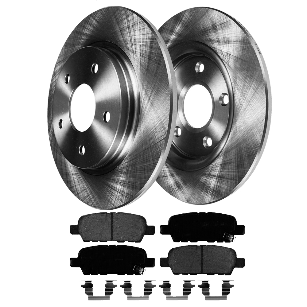 HQ Brakes Rear Brake Rotors & Ceramic Pads Kit For Nissan Sentra 2007-2019 (5 Lug) – Direct Fit, 1-Year Warranty