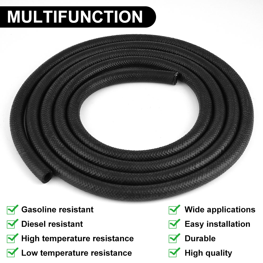 3/8 Inch Fuel Hose – NBR Rubber SAE 30R7 – 10FT Length – 300 PSI – AFA Motors