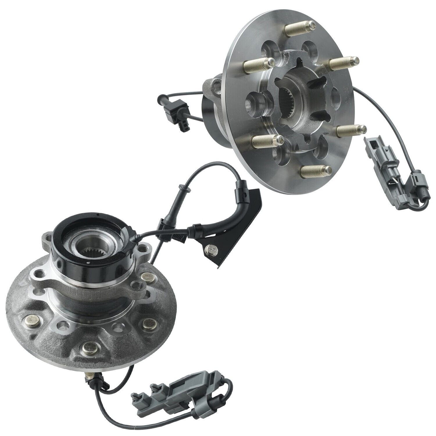 FKG Front Wheel Hub Bearing Pair For Chevy Colorado GMC Canyon Isuzu I-350 I-370 4WD (2004-2008) - With ABS
