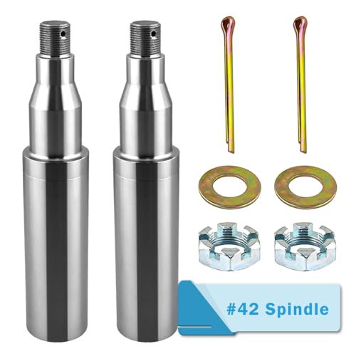 Pair #42 Round Spindle 5200 6000 7000 Pound Trailer Axle Hub Axel build your own