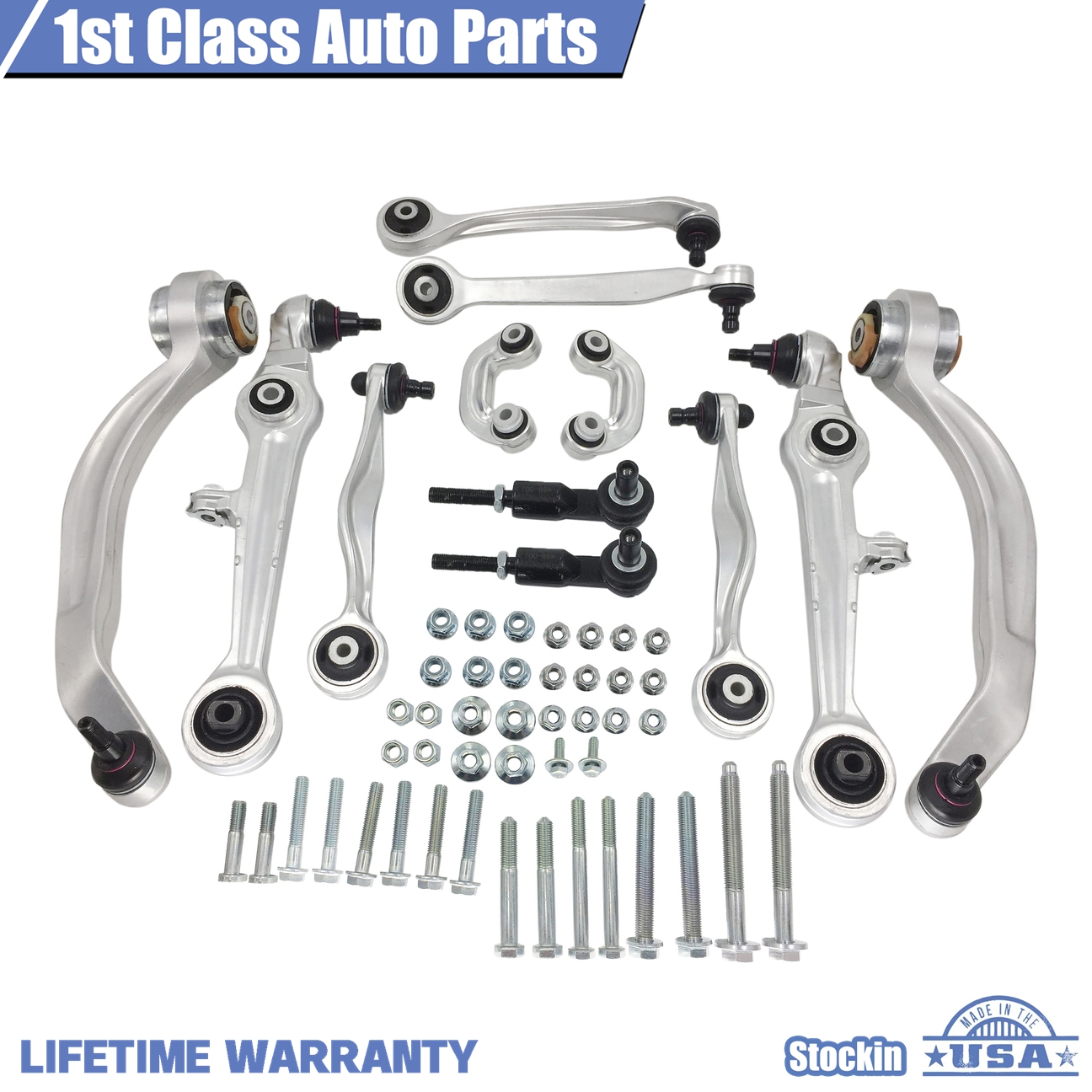 1999-2003 Acura CL TL Front Control Arm Ball Joint TieRod Sway Bar Link Kit 12pc