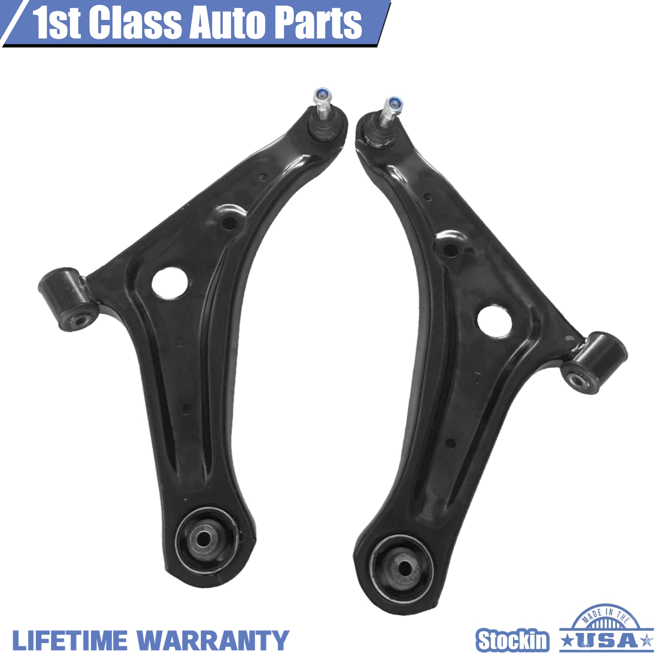 thumbnail image 2 of Front Left & Right Lower Control Arm With Ball Joint For 2014-2018 Mitsubishi Mirage – Direct Replacement 2 of 6