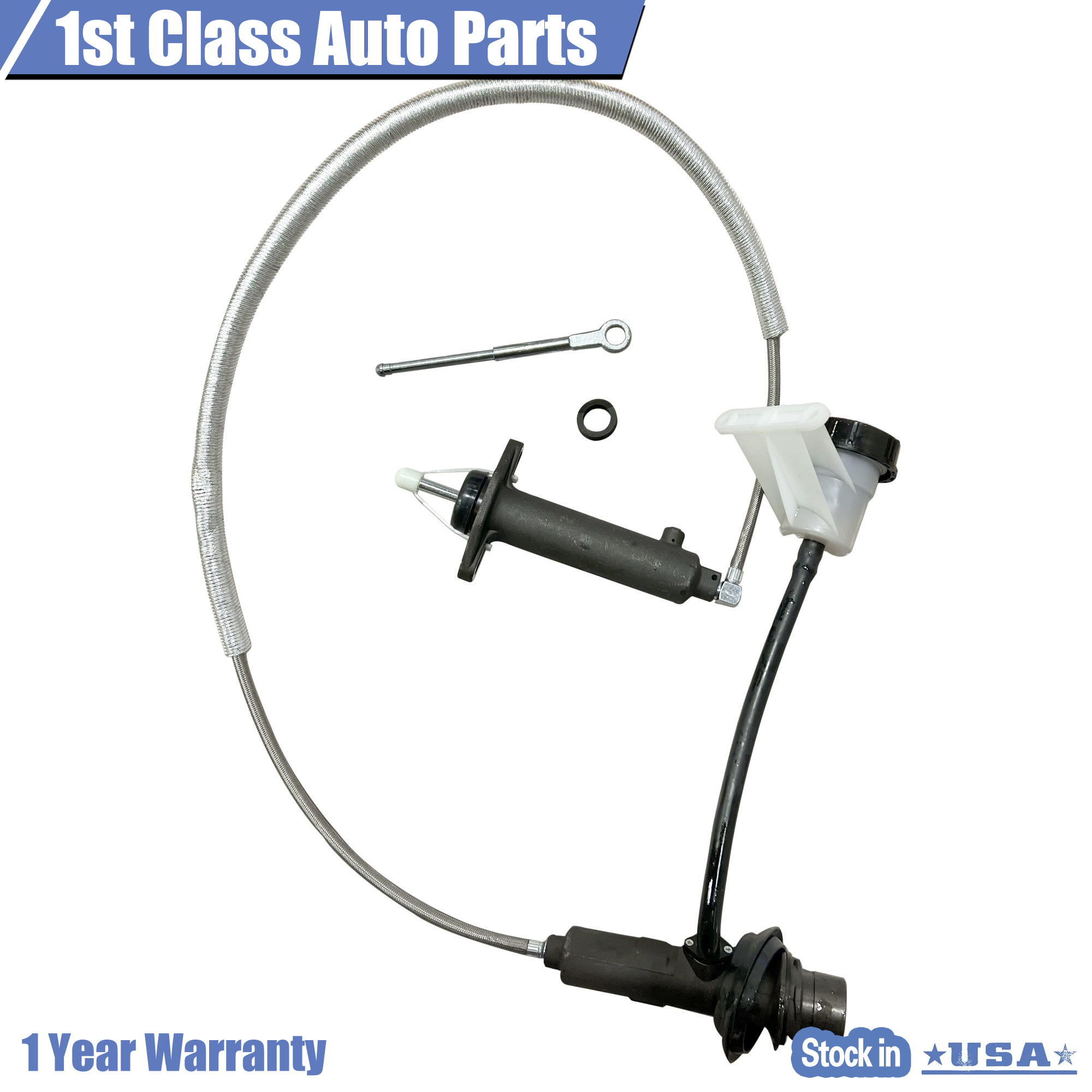 Clutch Master + Slave Cylinder Assembly For 94-97 Dodge Ram 1500