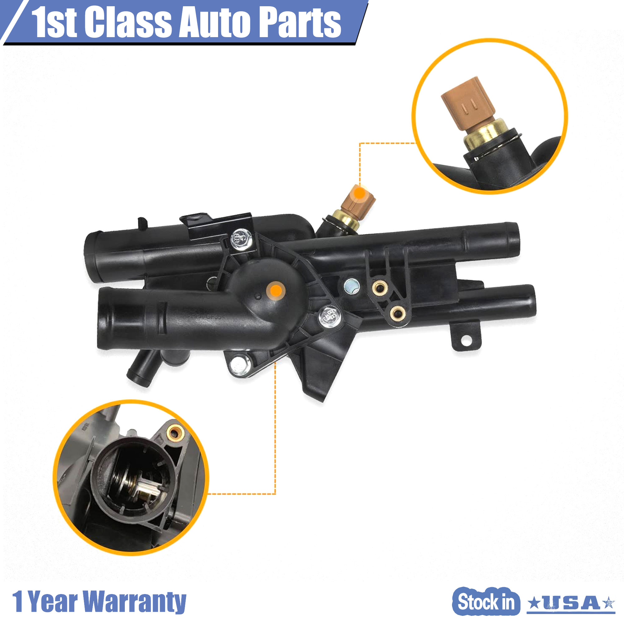 【NDY】専用 Outlet and Thermostat Housing Kit for 2010-2018 Hyundai Sonata Kia