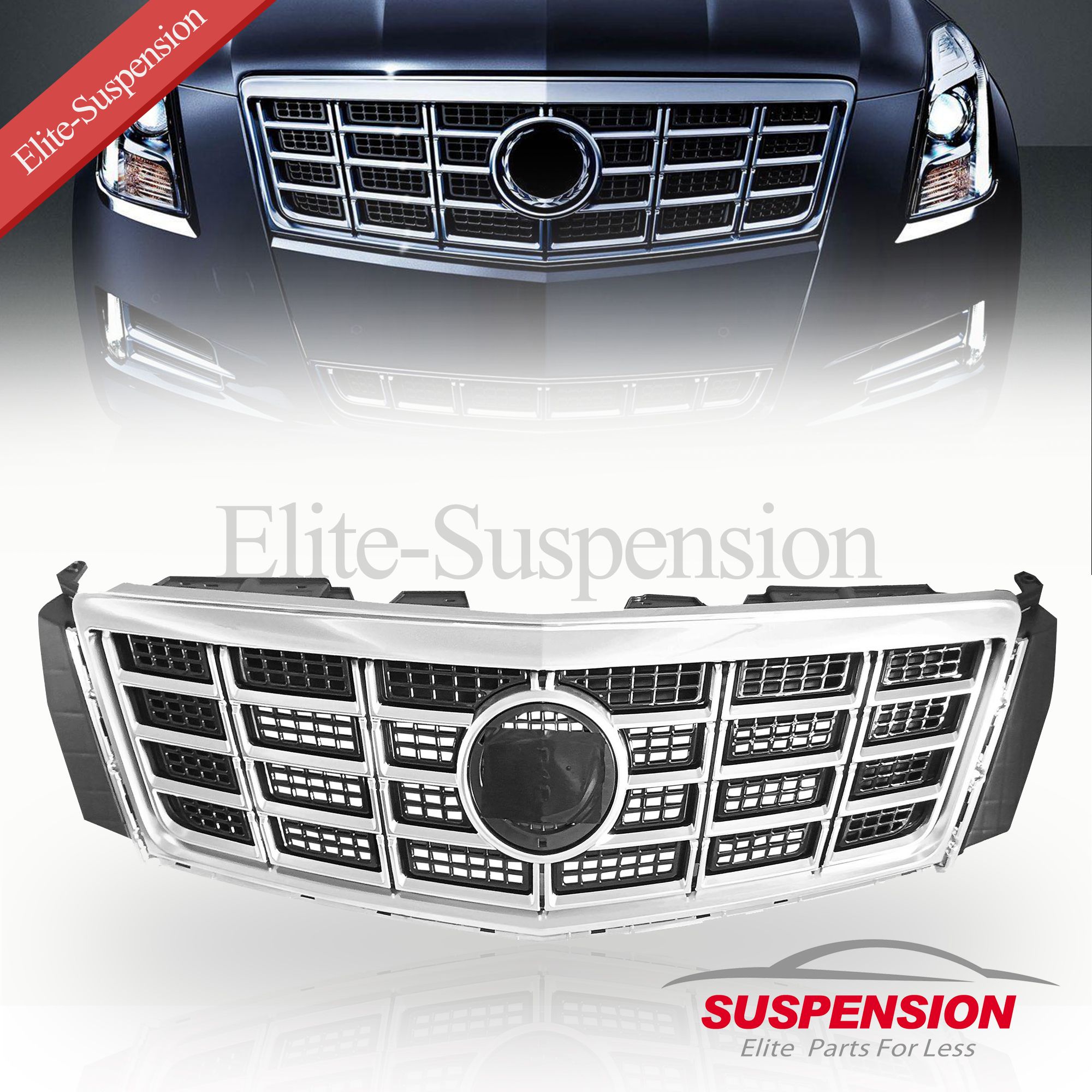 Grille Fit 2014 2015 2016 2017 Cadillac XTS Center Chrome Trim