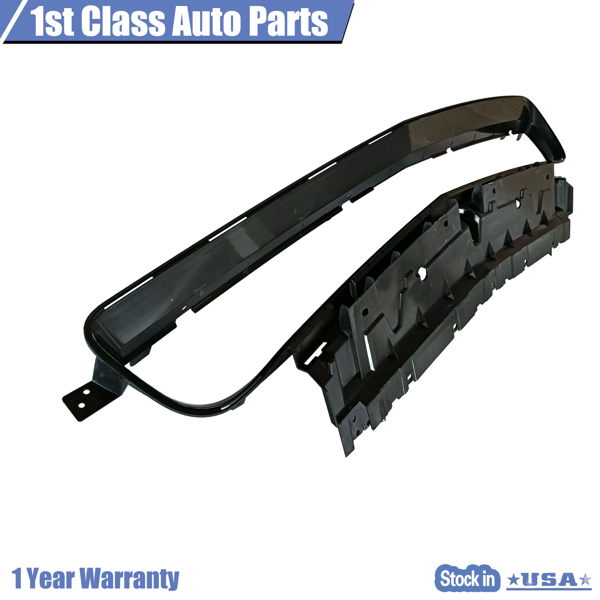 Front Bumper Grille Reinforcement Support Bracket – Fits 2015-2022 Dodge Challenger, Black Plastic