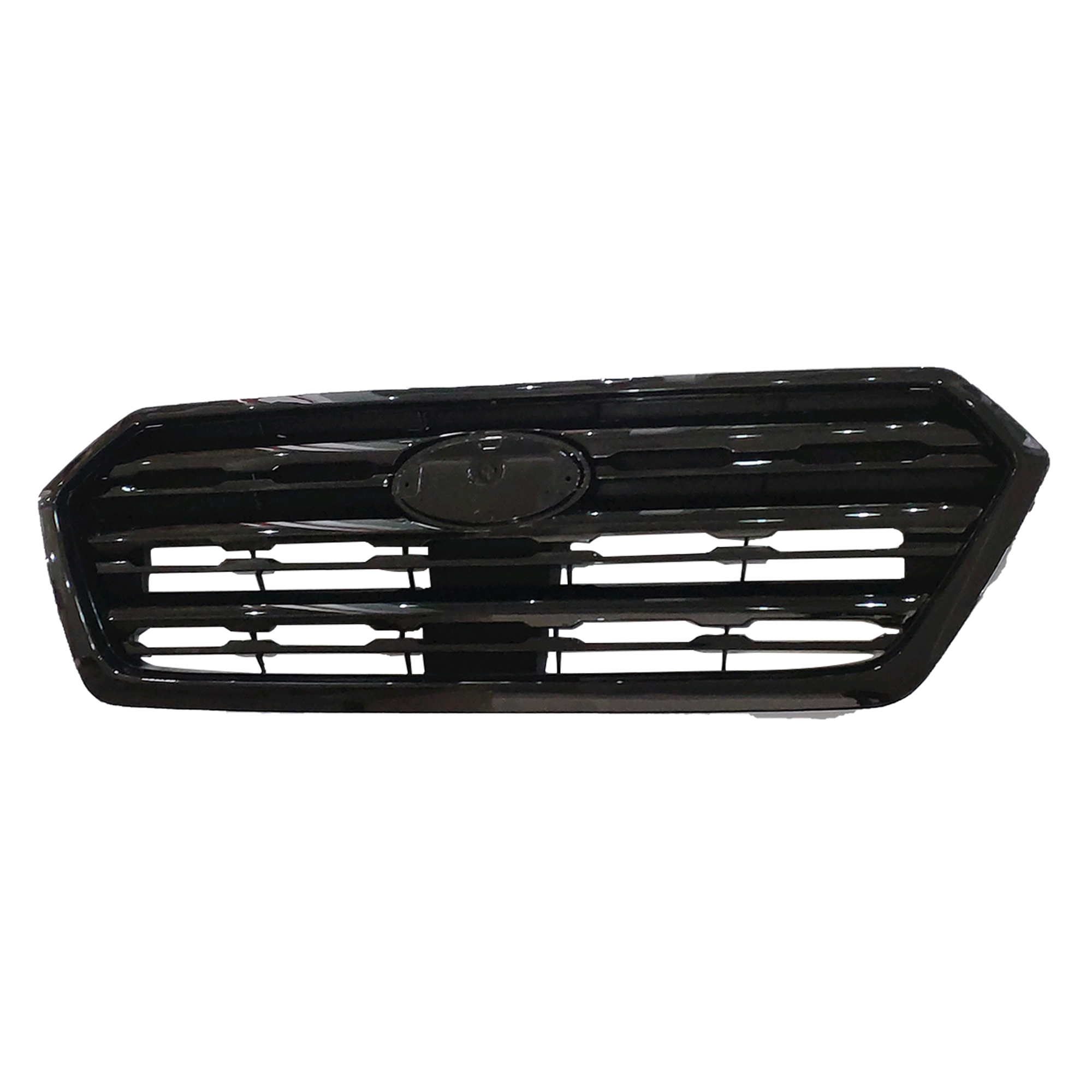 Glossy Black Front Upper Bumper Grill Grille For 2015-2017 Subaru Outback