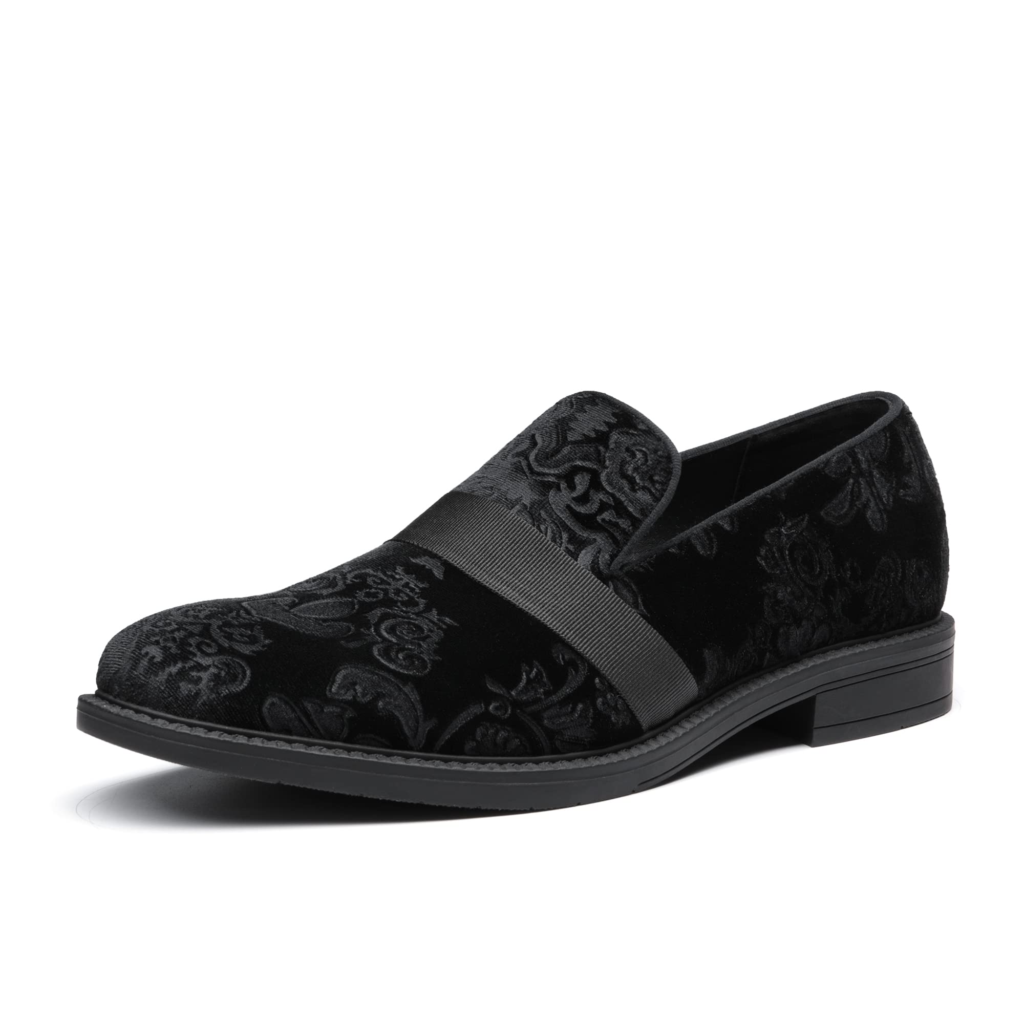 Men's Dress Tuxedo Shoes Loafers Shoes Classic Patent Leather Shoes - Picture 15 of 16