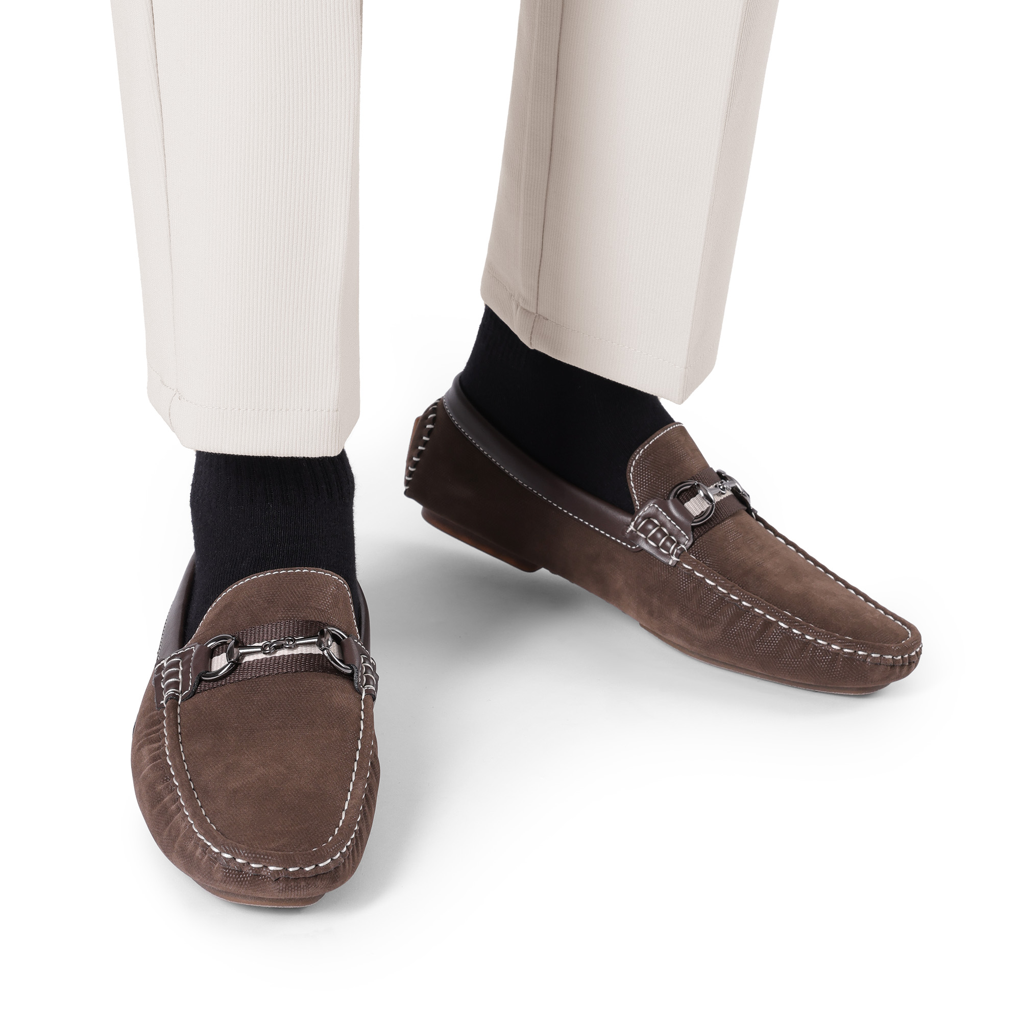 Men's Penny Loafers Lightweight Casual Slip On Moccasins Shoes - Picture 7 of 17