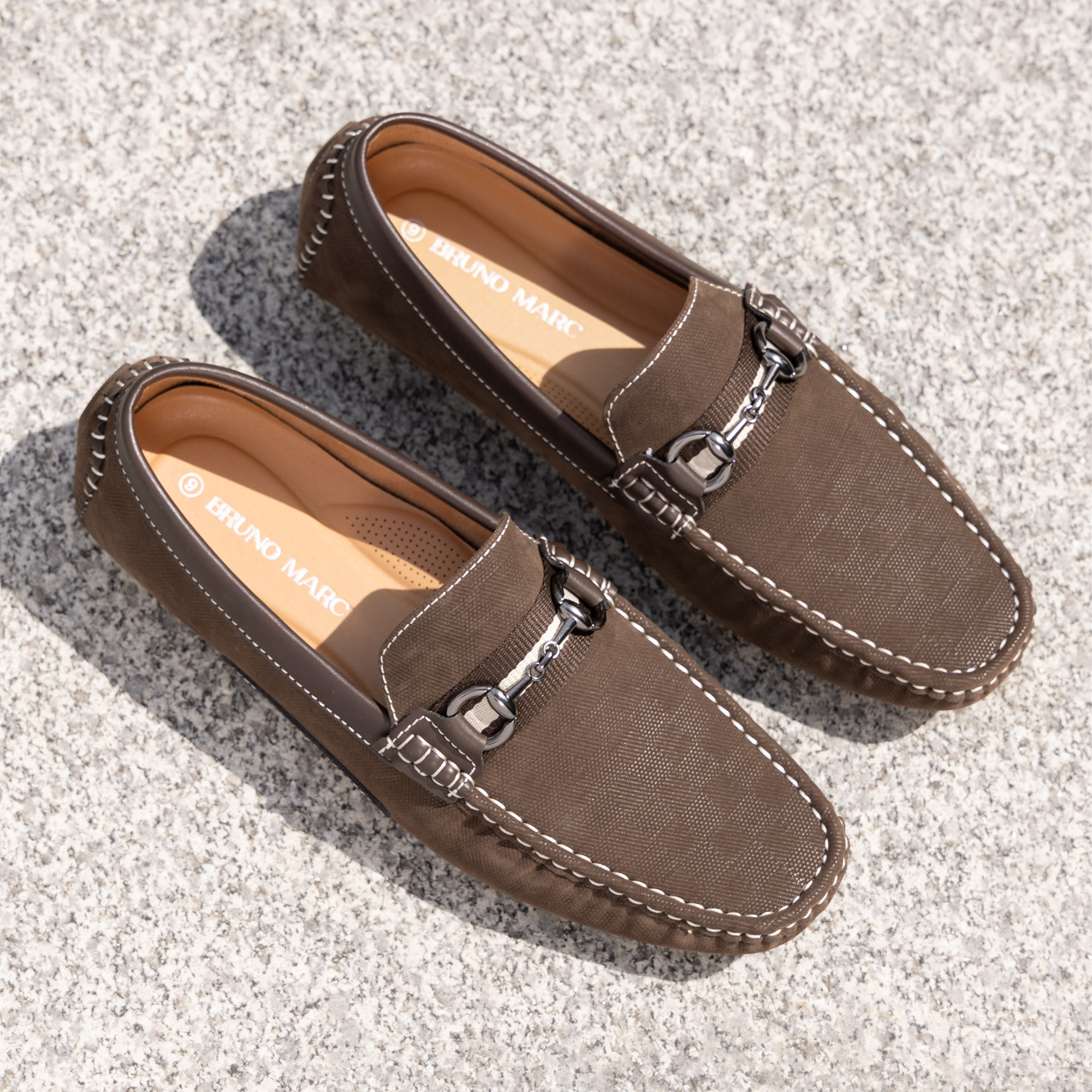Men's Penny Loafers Lightweight Casual Slip On Moccasins Shoes - Picture 9 of 17