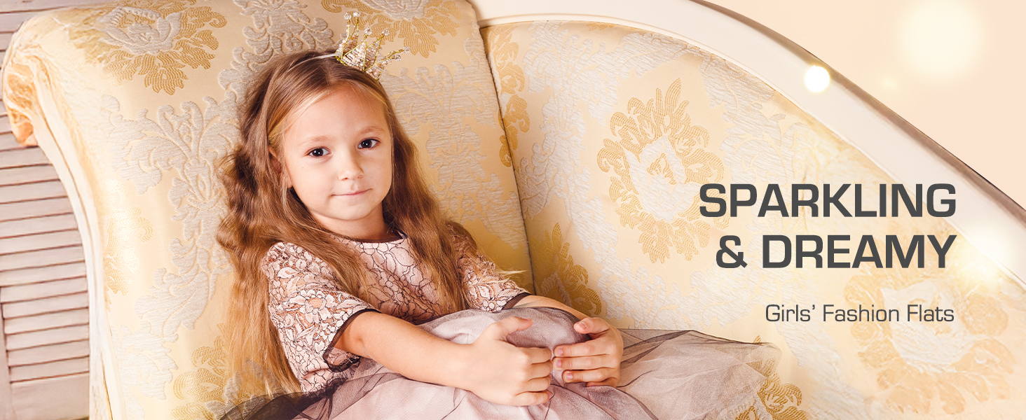 Kids Girls Dress Shoes Fashion Slip-on Bow Ballet Flats Shoes