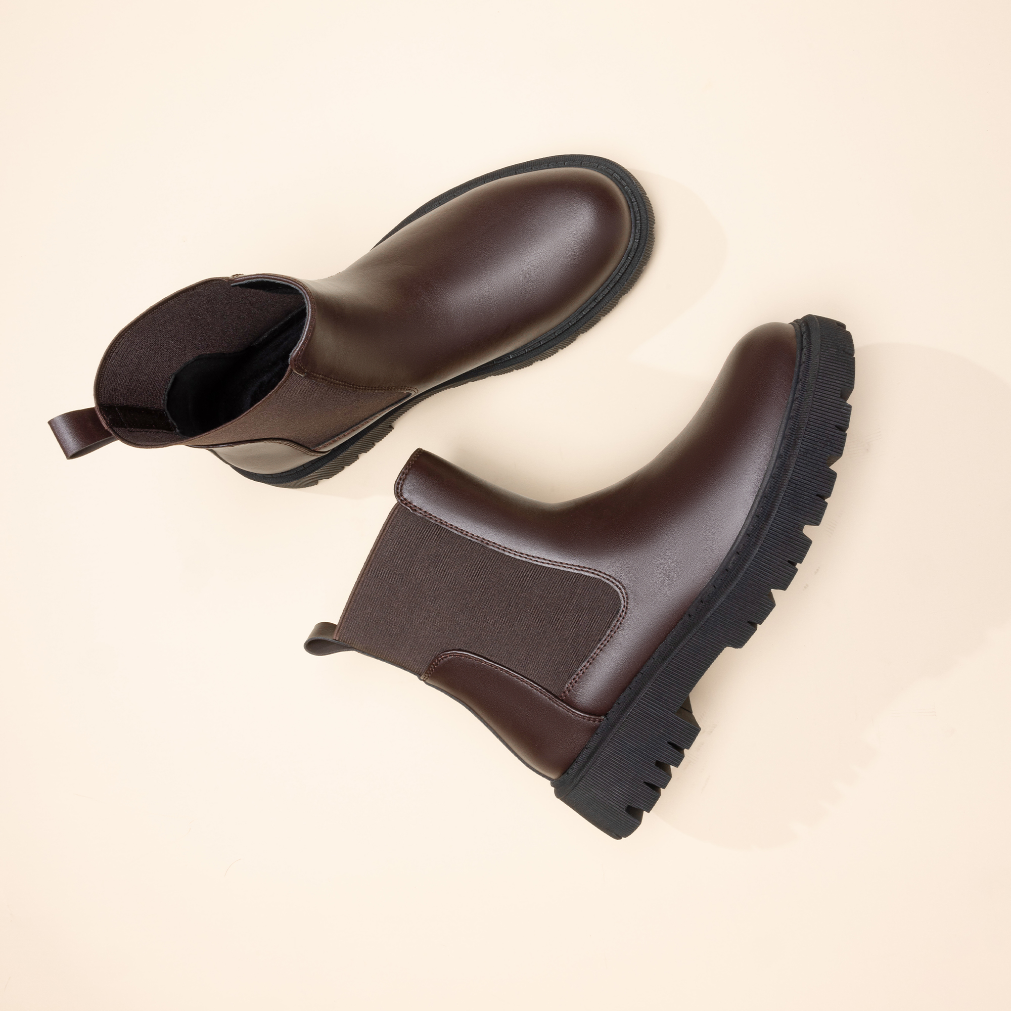 Bottines Chelsea Bruno Marc Pour Homme - Marron Foncé, Taille 42 EU - Confortables, Antidérapantes, Style Décontracté élégant