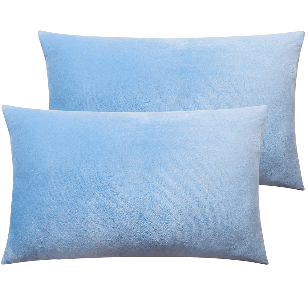 Throw Pillow Covers Set of 2 Sofa Decor Velvet Cushion Case All Sizes All Colors - Picture 24 of 48