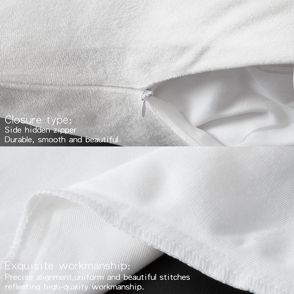 Zippered Velvet Queen King Luxury Pillowcases Ultra Soft Cozy Pillow Case 2Pcs - Picture 15 of 72